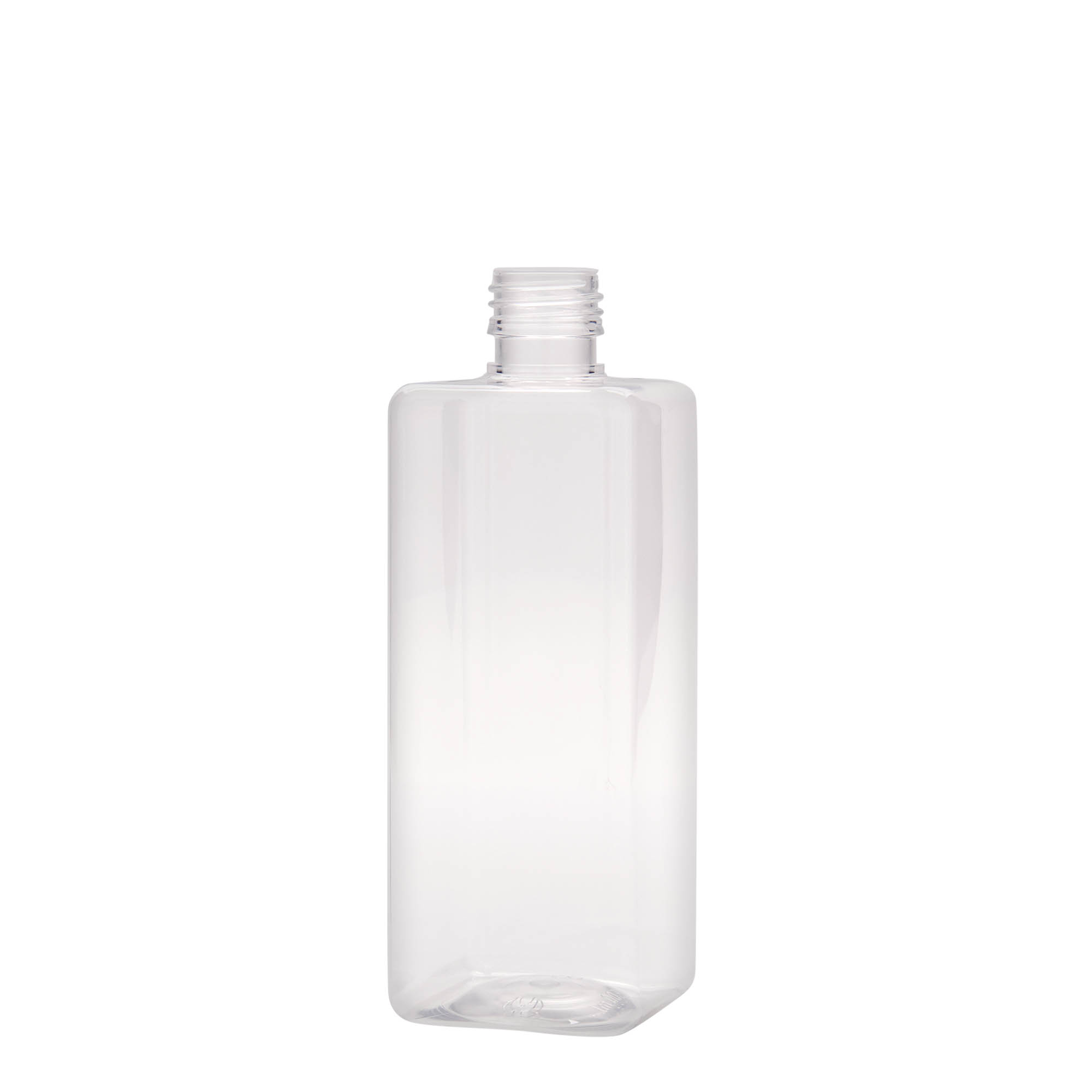 Bottiglia PET da 500 ml 'Karl', quadrata, plastica, bocca: PP 28 Bottiglia PET da 500 ml 'Karl', quadrata, plastica, bocca: PP 28