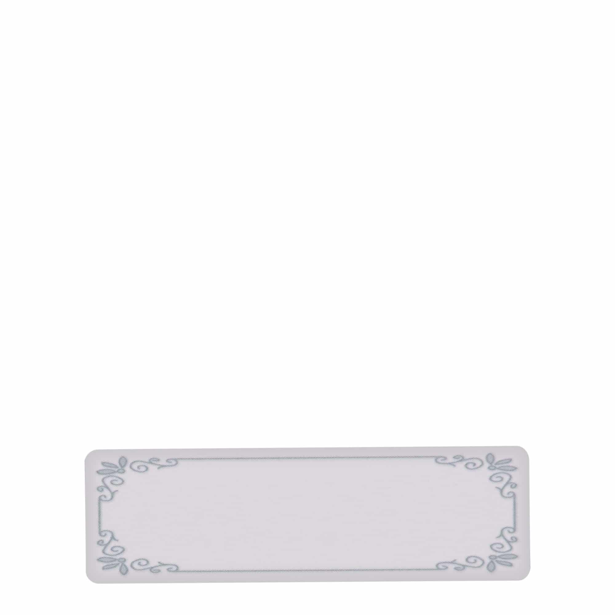 Etichette 'Cronice blu', rettangolare, carta, bianco-blu