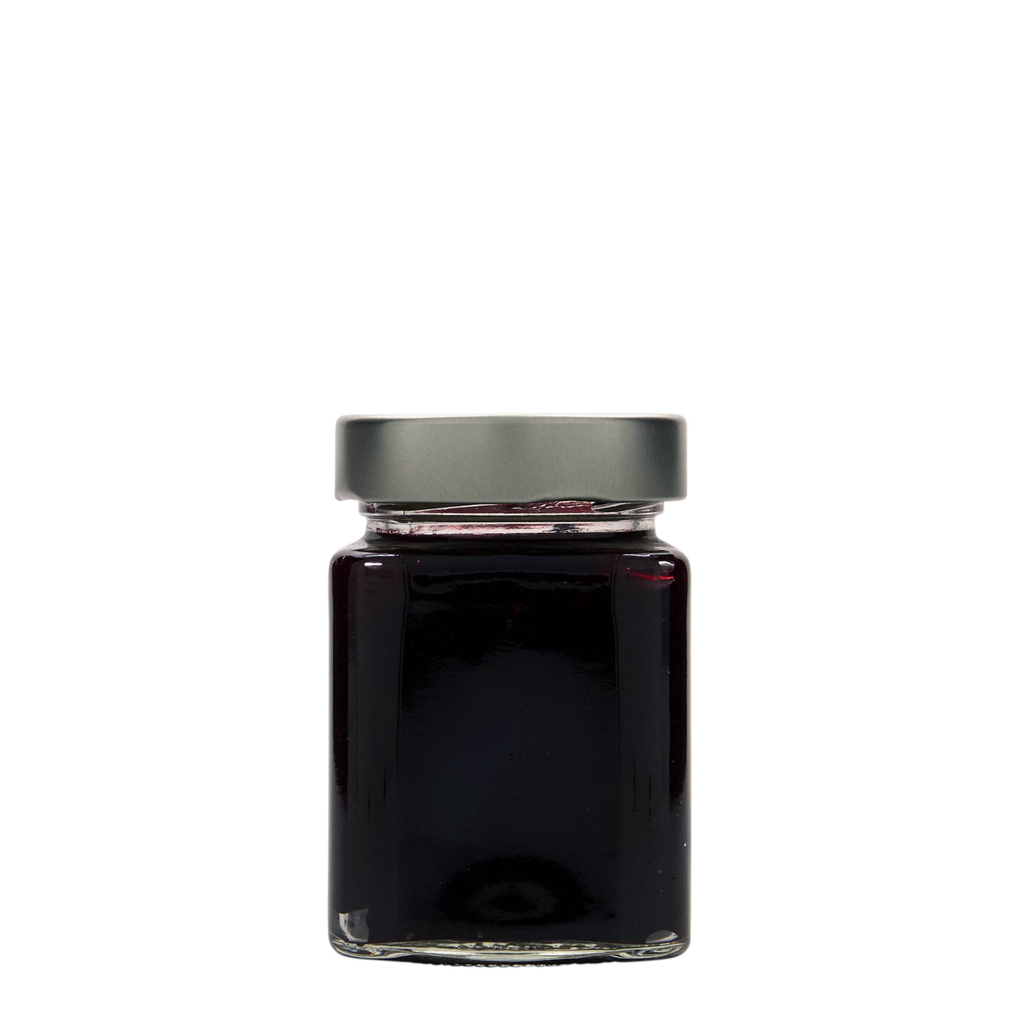 212 ml barattolo quadrato 'Funny', bocca: Deep-Twist-Off (DTO 58)