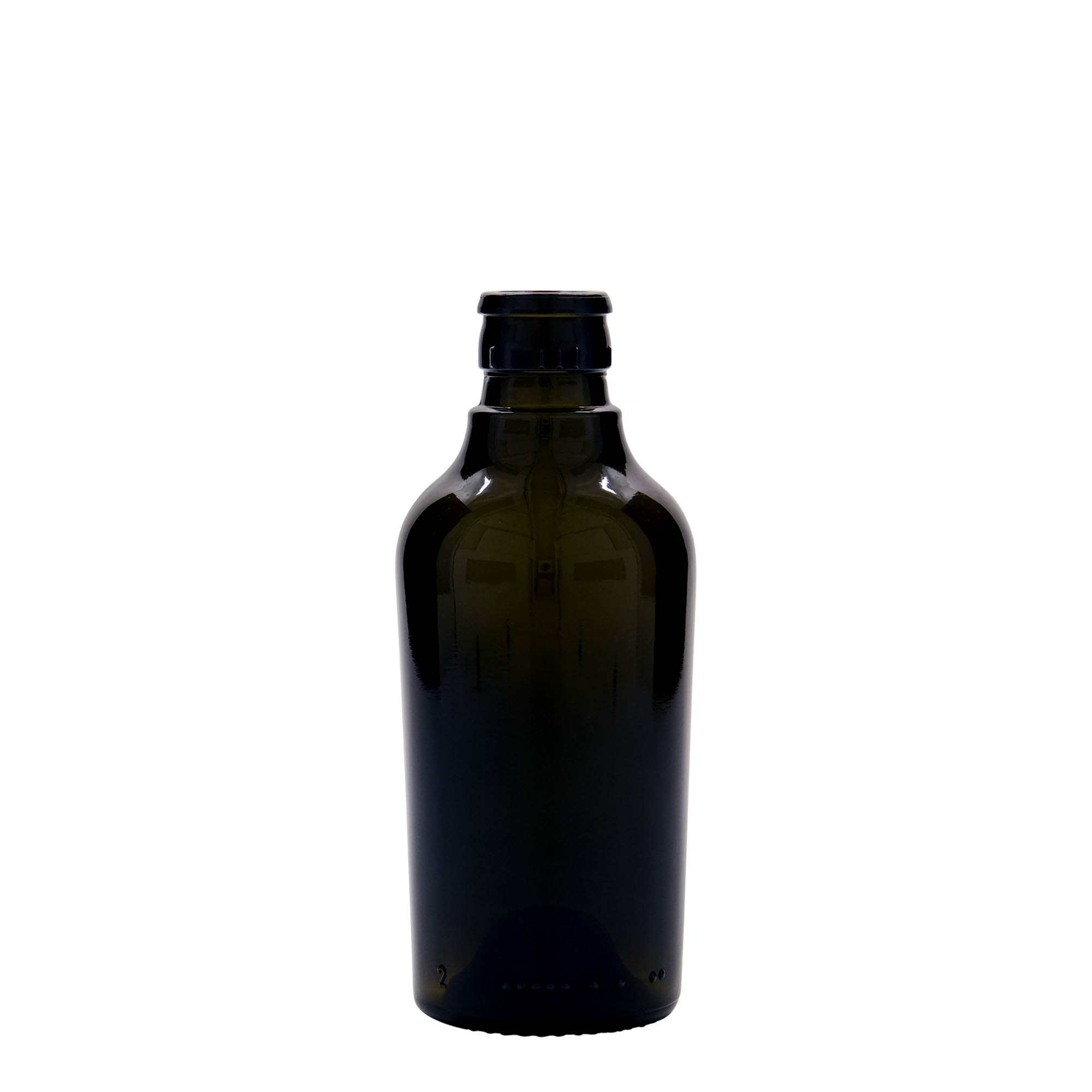 250 ml Bottiglia per aceto/olio 'Oleum', vetro, verde antico, bocca: DOP