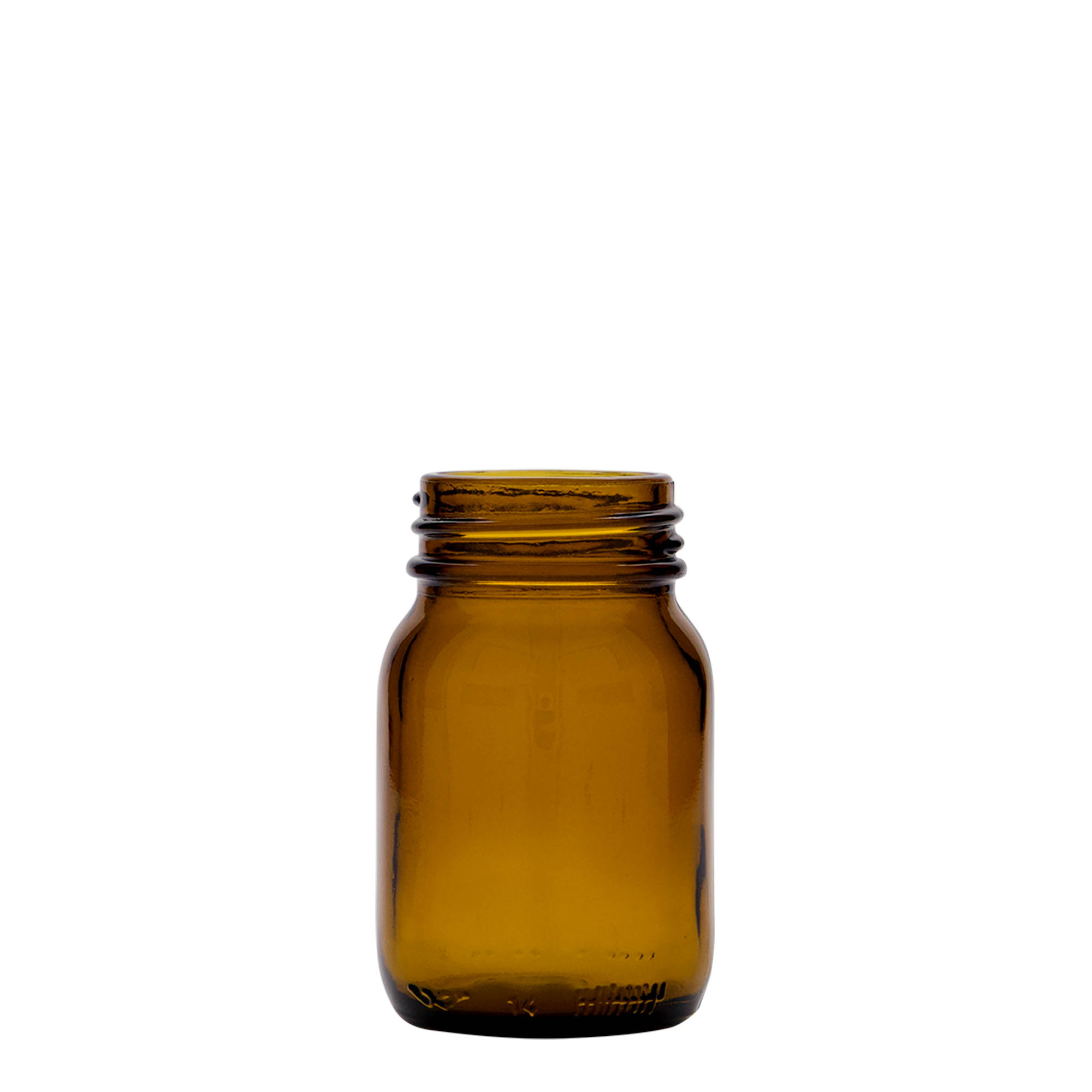 75 ml Vetro a collo largo, marrone, bocca: DIN 40 75 ml Vetro a collo largo, marrone, bocca: DIN 40