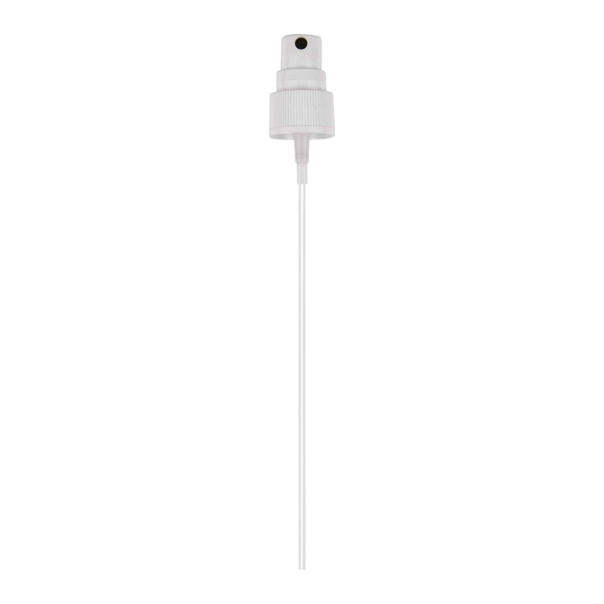 Tappo a vite con spruzzatore a nebulizzazione, plastica PP, bianco, per bocca: 20/410