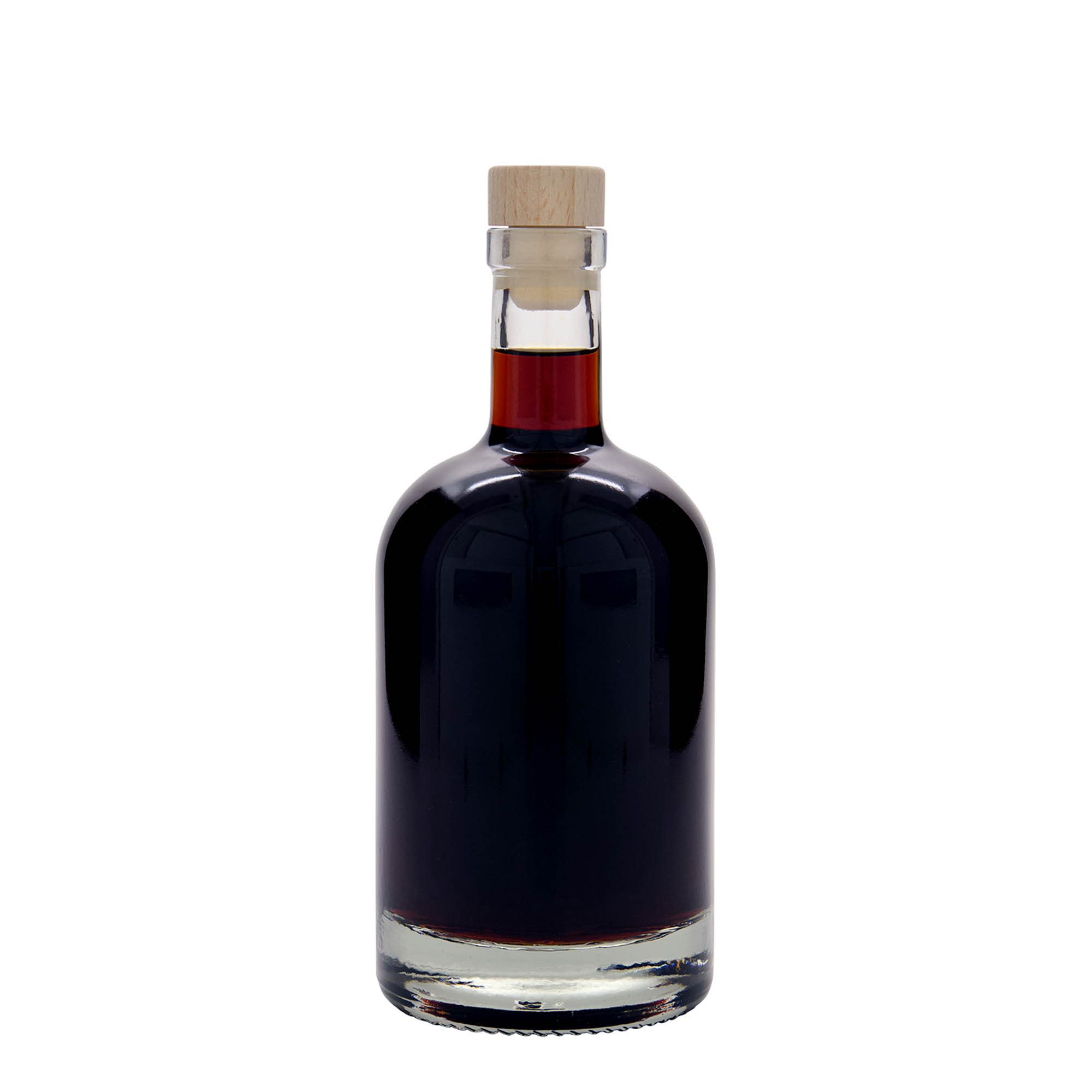 Bottiglia di vetro da 500 ml 'First Class', bocca: sughero Bottiglia di vetro da 500 ml 'First Class', bocca: sughero