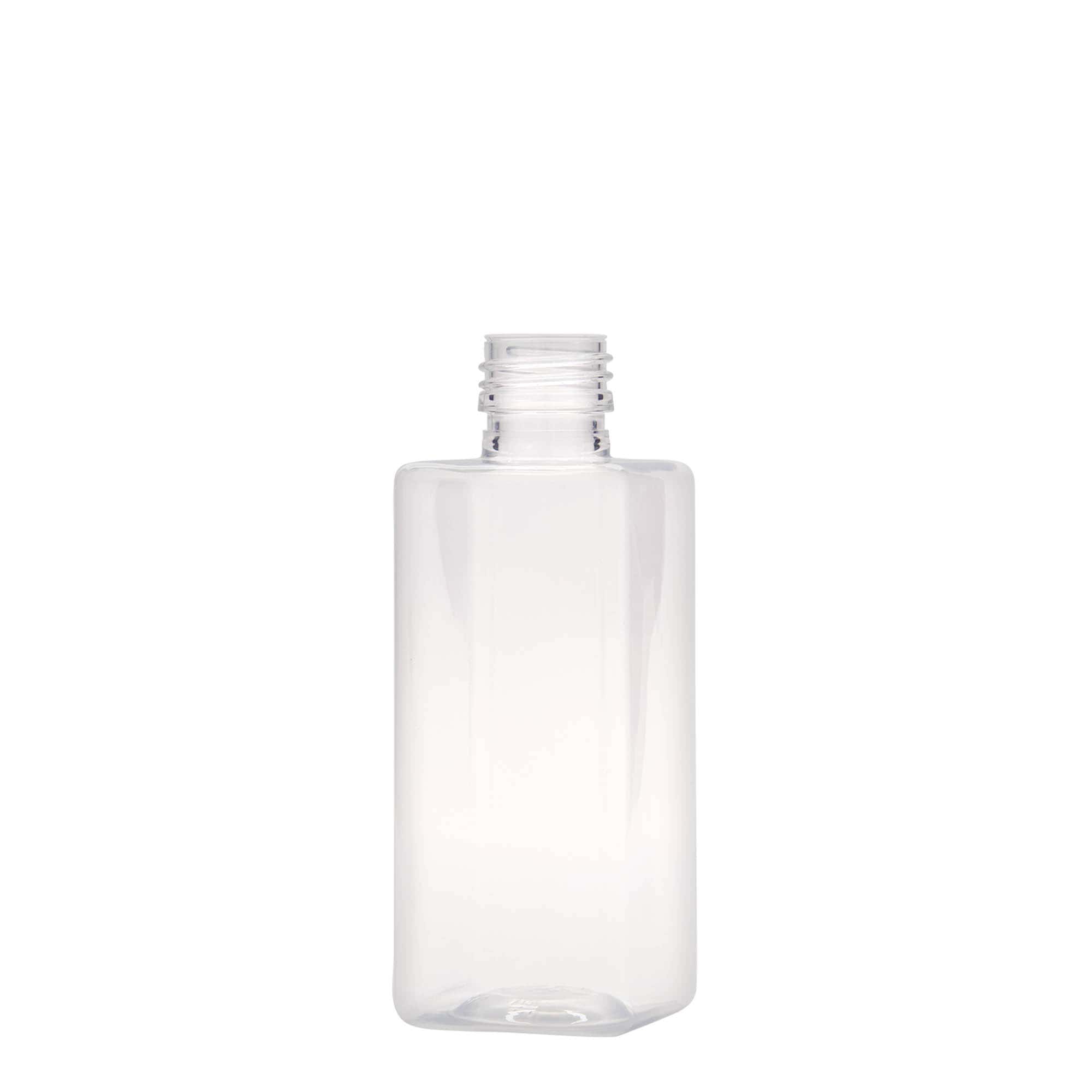 Bottiglia PET da 250 ml 'Karl', quadrata, plastica, bocca: PP 28