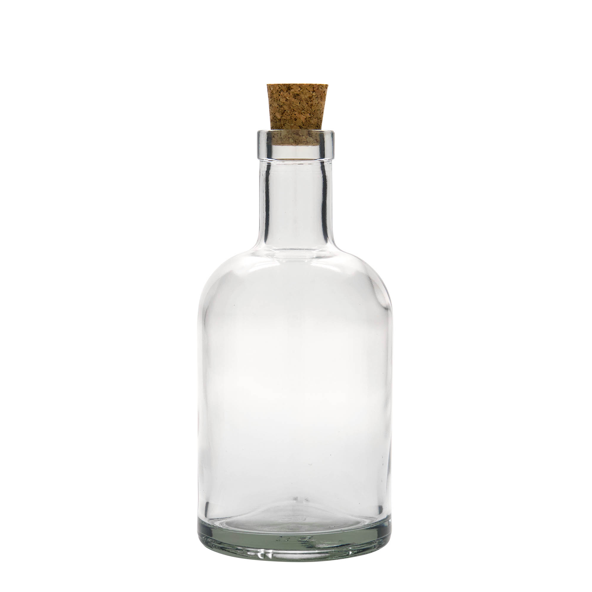 Bottiglia di vetro da 500 ml 'Claus', bocca: tappo di sughero Bottiglia di vetro da 500 ml 'Claus', bocca: tappo di sughero