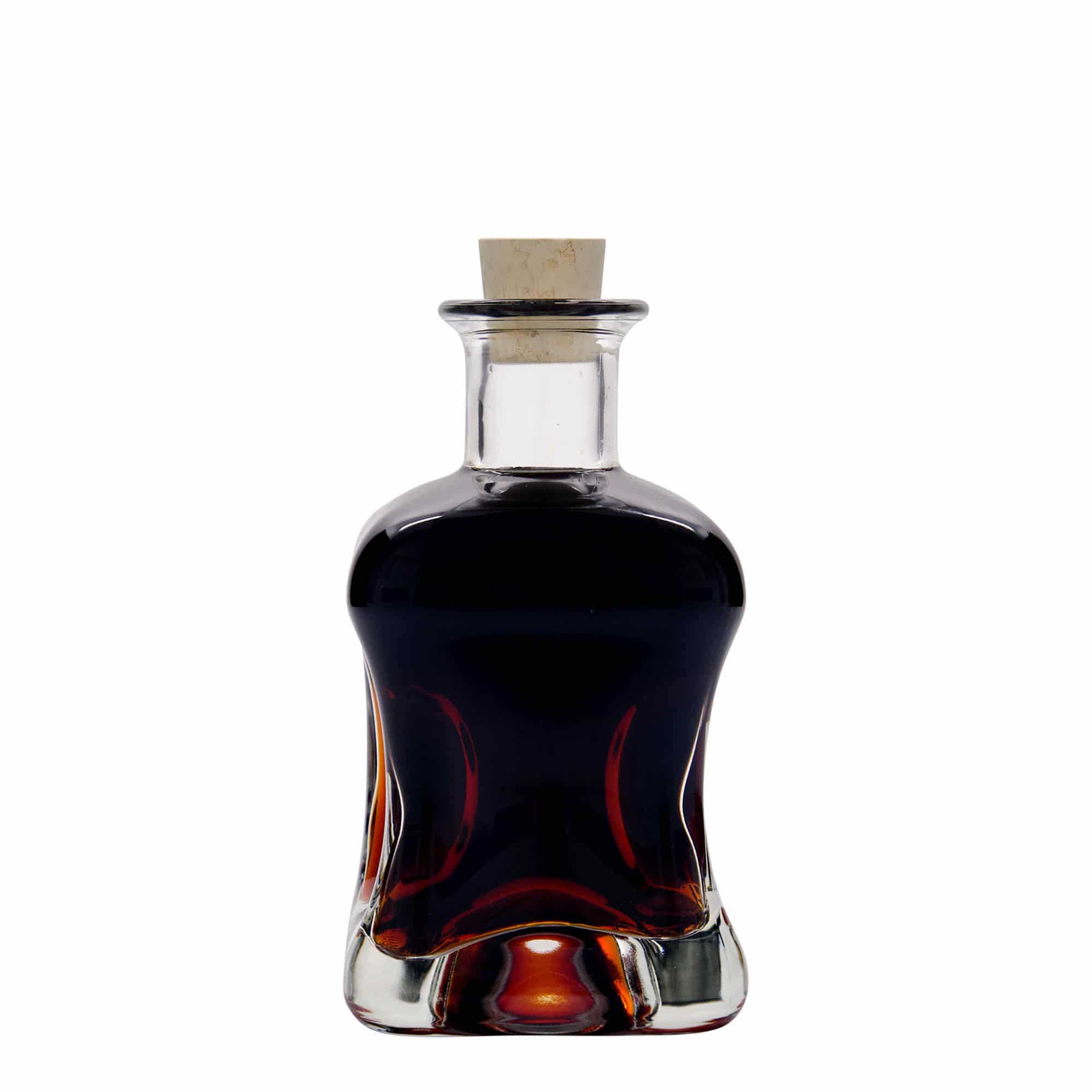 350 ml Bottiglia di vetro 'Dublin', quadrata, imboccatura: fascetta