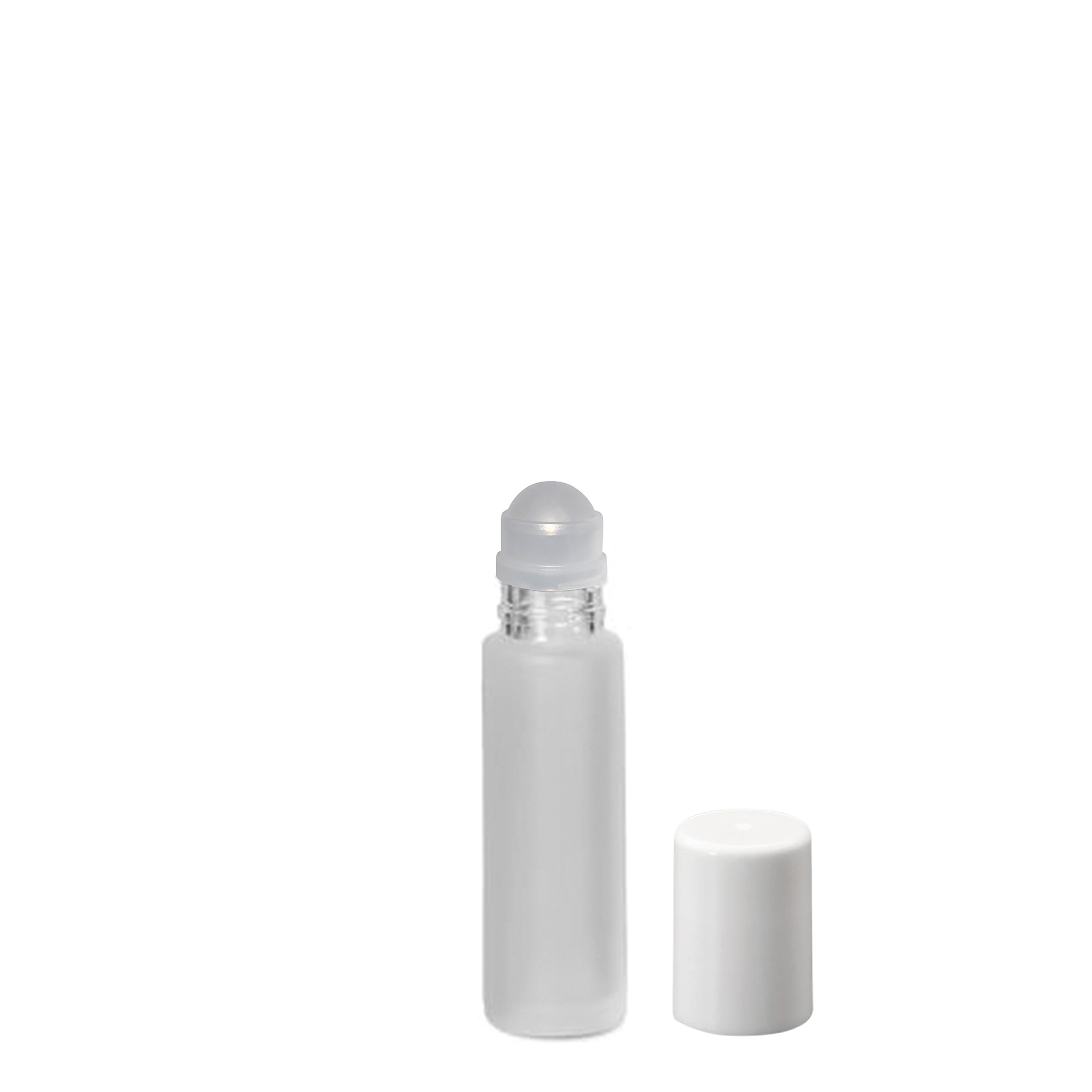 10 ml bottiglia roll-on, vetro, ghiacciato, bocca: chiusura a vite
