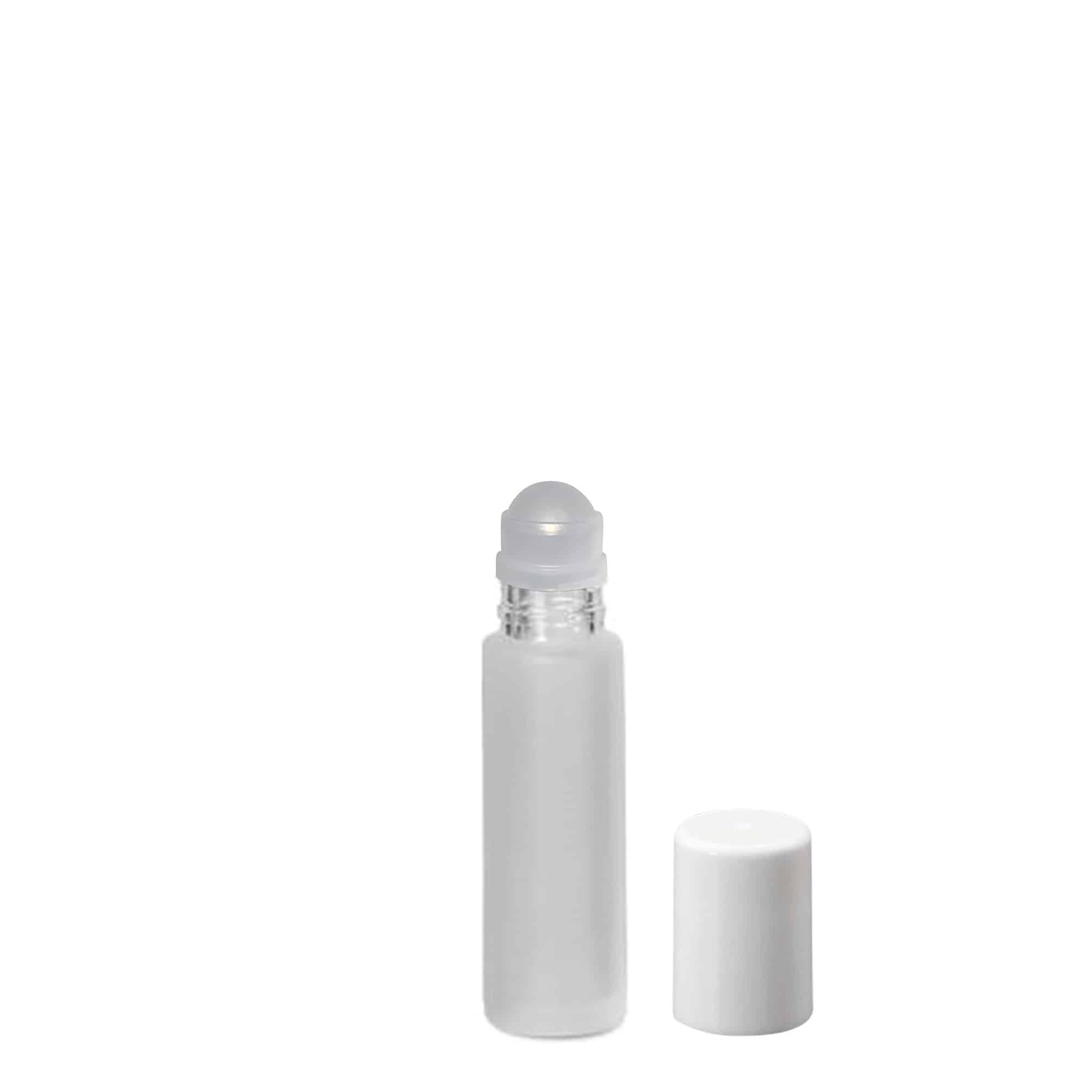 10 ml bottiglia roll-on, vetro, ghiacciato, bocca: chiusura a vite