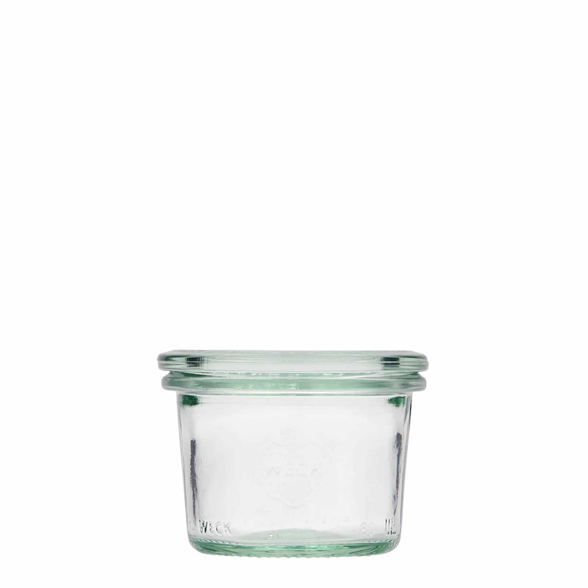 80 ml Vasetto WECK Dritto, vetro, imboccatura: bordo rotondo