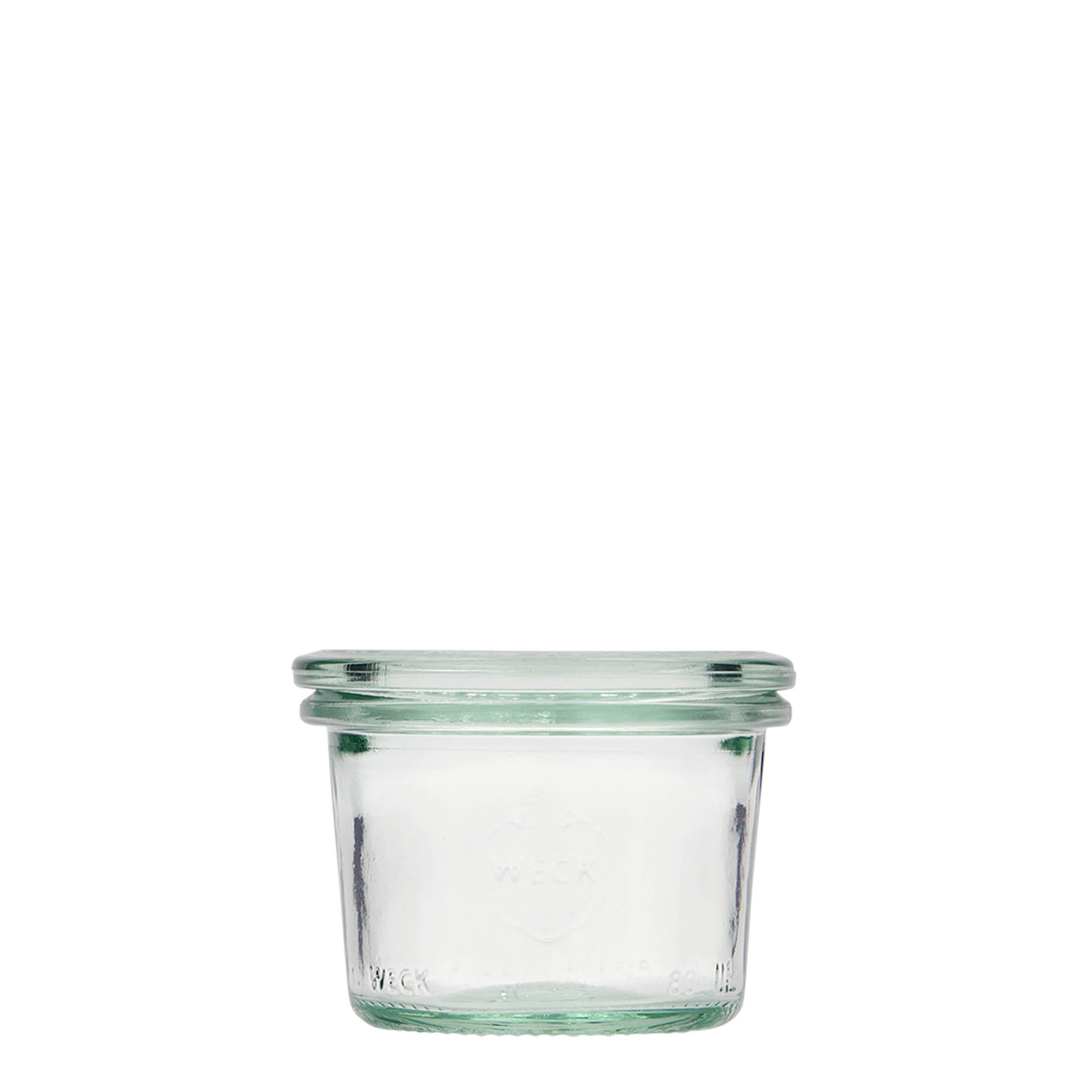 80 ml vaso WECK a bocca larga, bordo arrotondato