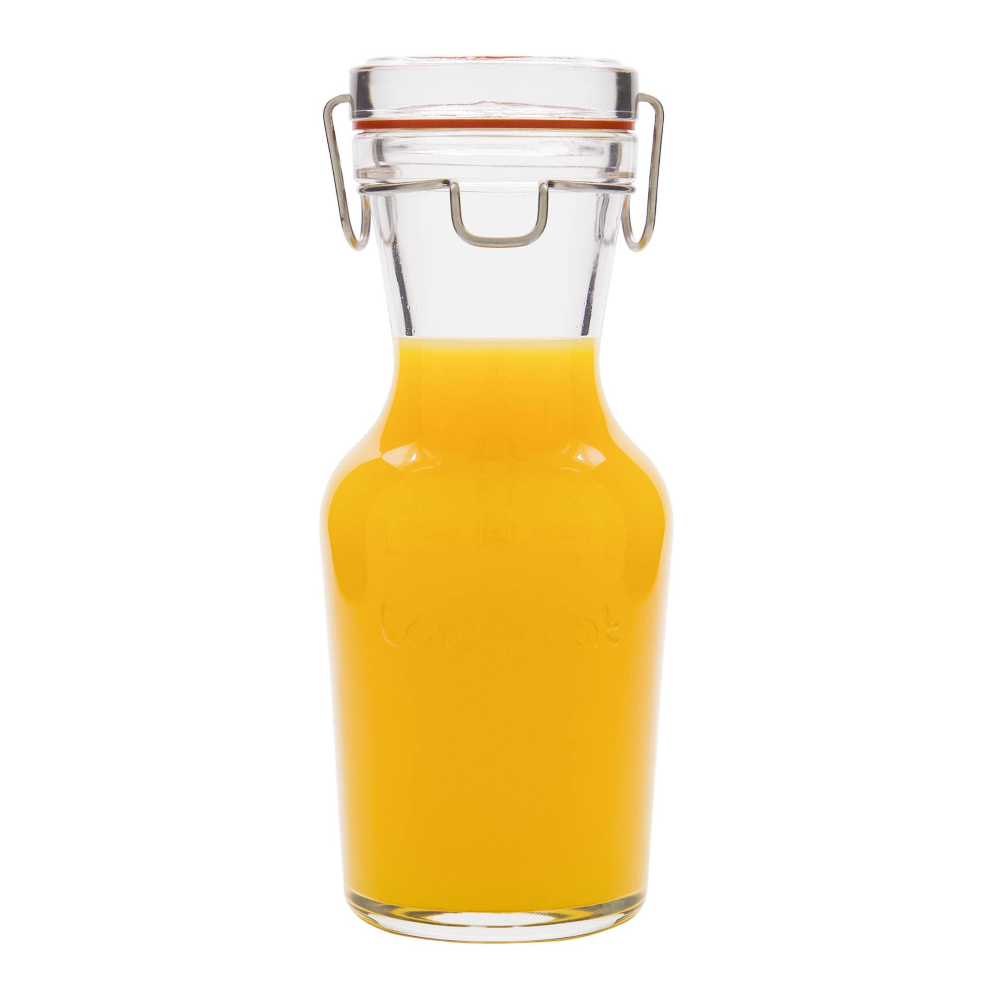 Bottiglia in vetro da 500 ml 'Lock-Eat', bocca: chiusura a gancio metallico