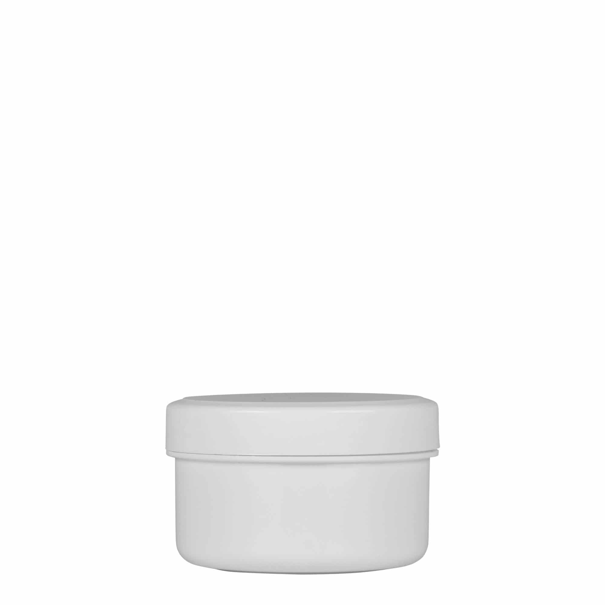 60 ml barattolo in plastica 'White Line', PP, bianco, apertura: chiusura a vite