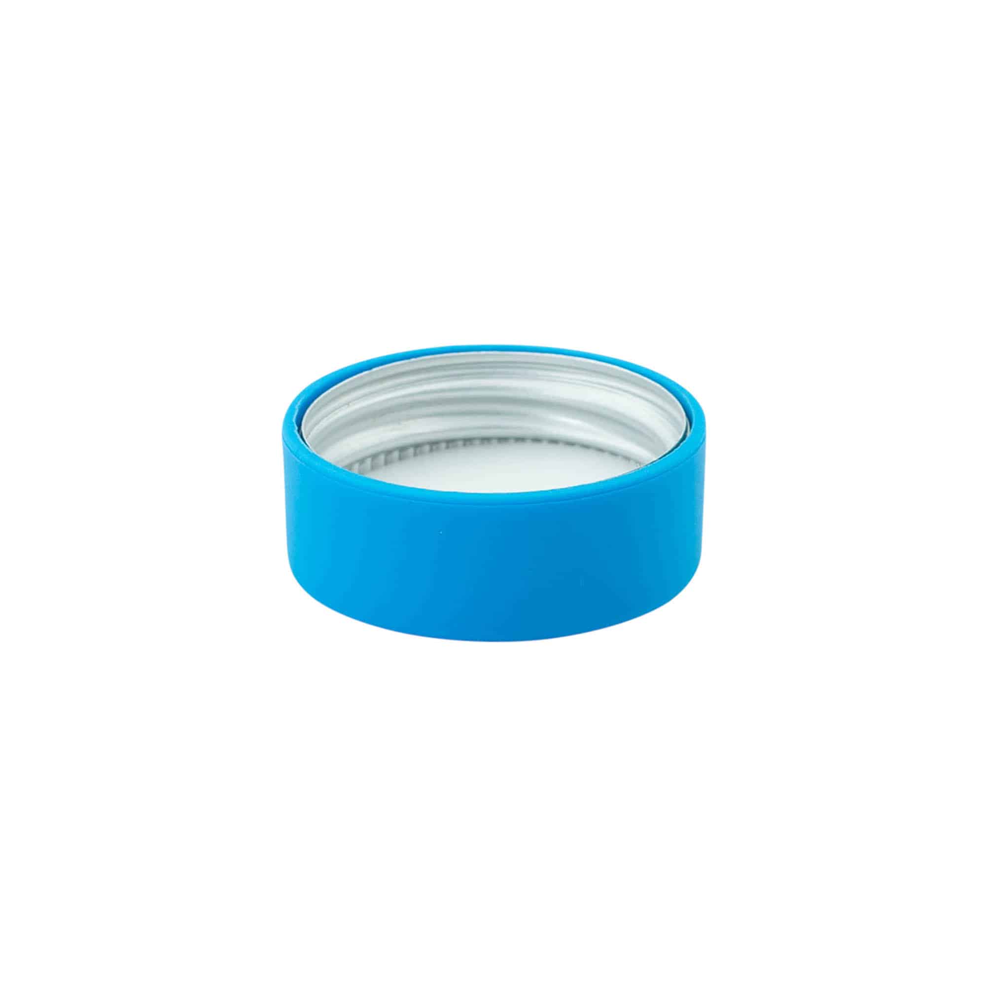 Tappo a vite, plastica ABS, blu acqua, per imboccatura: GPI 33/400