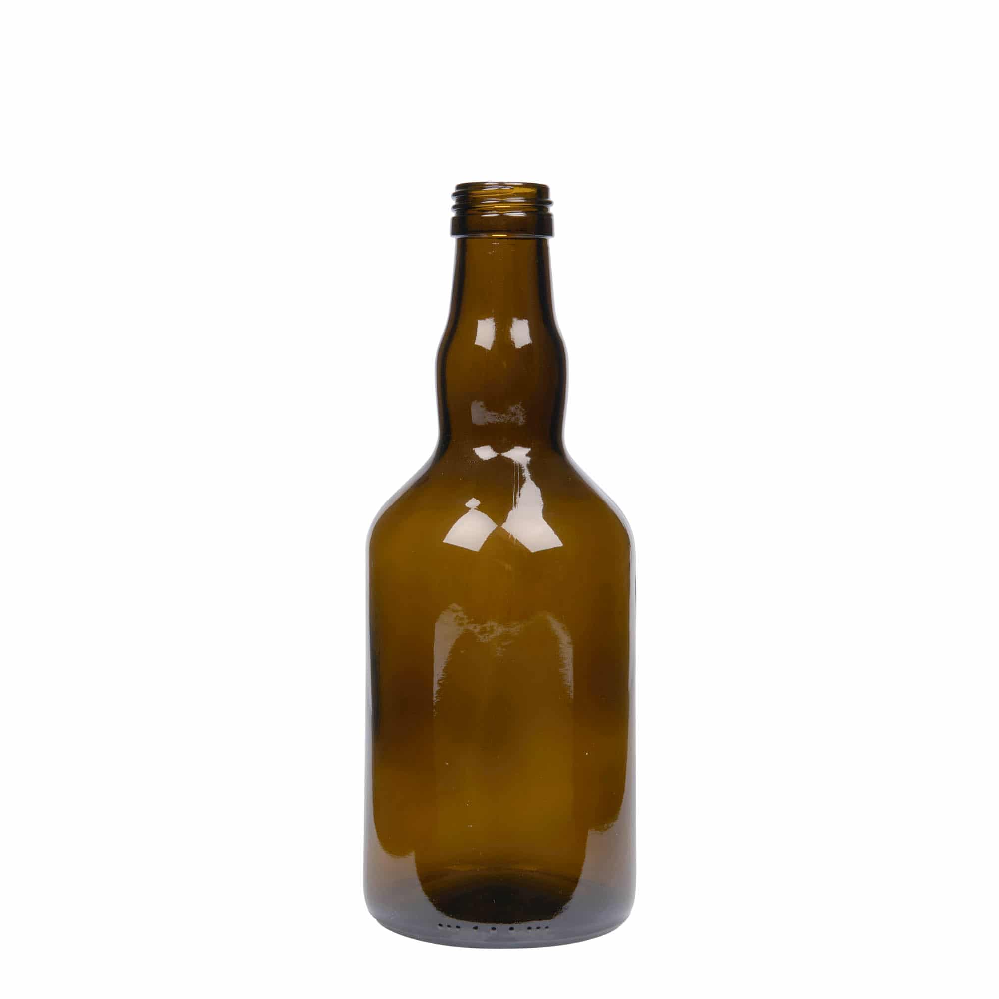 Bottiglia di vetro da 500 ml 'Olona', verde antico, bocca: PP 31,5 Bottiglia di vetro da 500 ml 'Olona', verde antico, bocca: PP 31,5