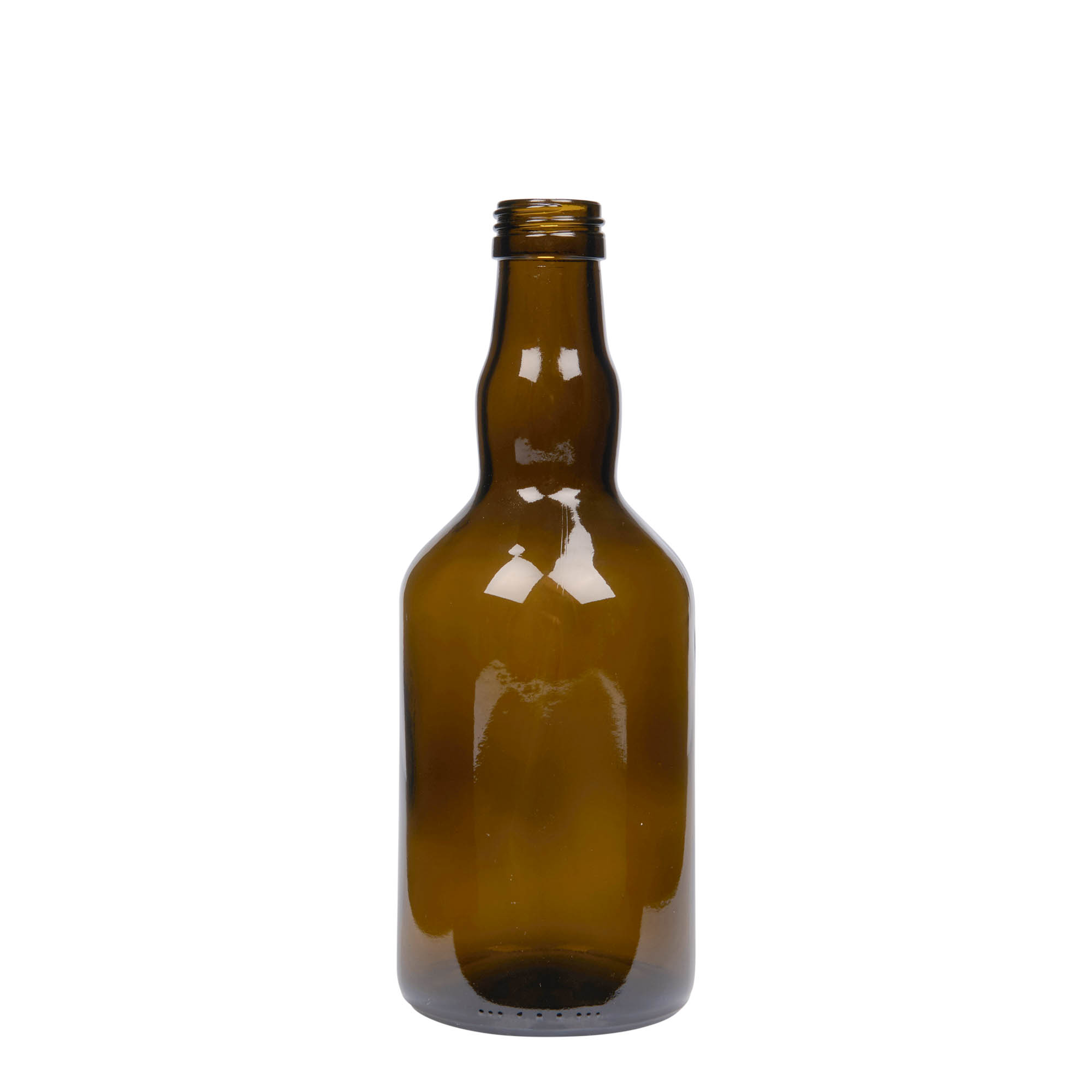 Bottiglia di vetro da 500 ml 'Olona', verde antico, bocca: PP 31,5 Bottiglia di vetro da 500 ml 'Olona', verde antico, bocca: PP 31,5