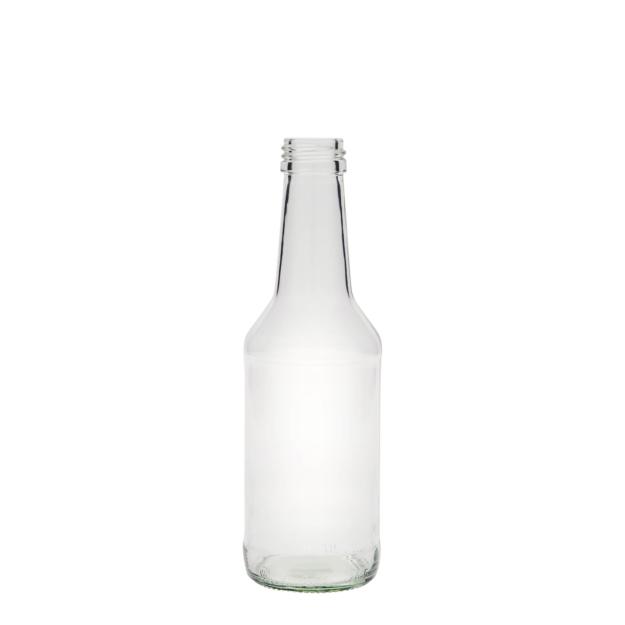 Bottiglia di vetro da 250 ml 'Nils', bocca: PP 28 Bottiglia di vetro da 250 ml 'Nils', bocca: PP 28