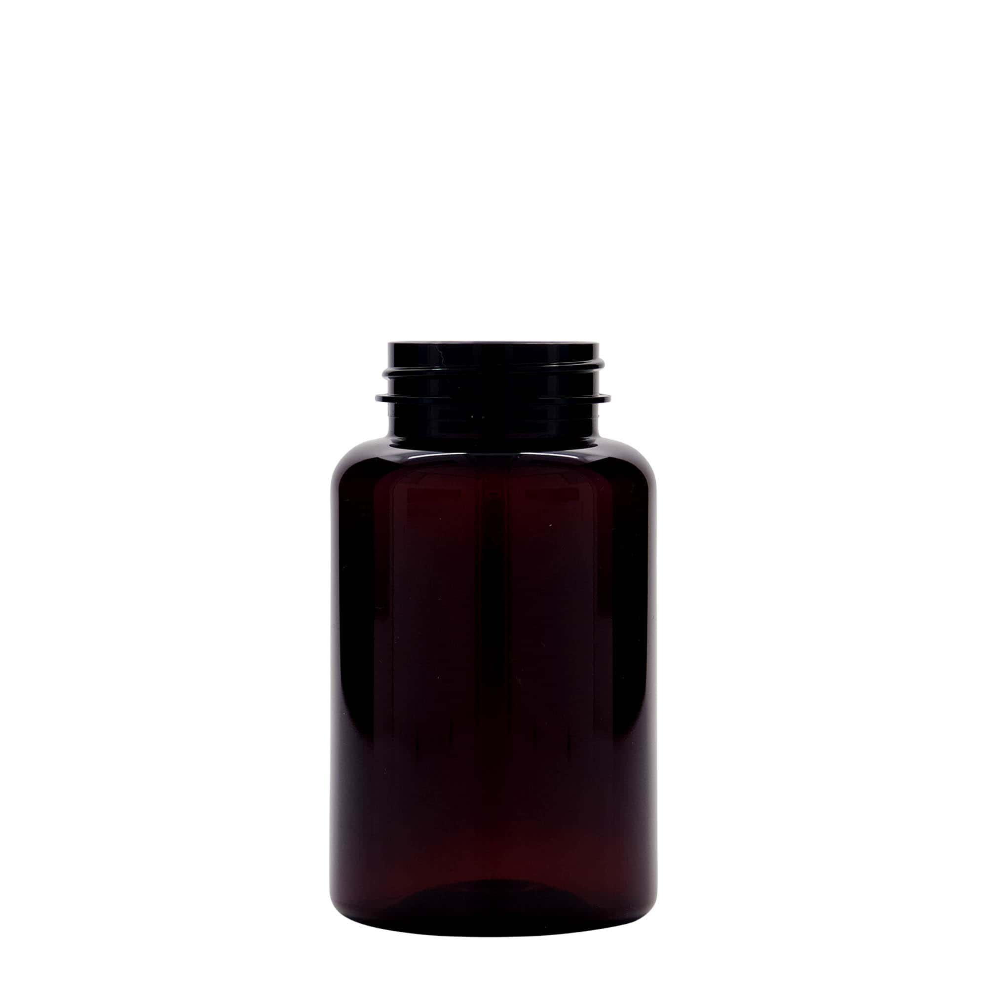 250 ml Barattolo PET-Packer, plastica, marrone, imboccatura: GPI 45/400 250 ml Barattolo PET-Packer, plastica, marrone, imboccatura: GPI 45/400