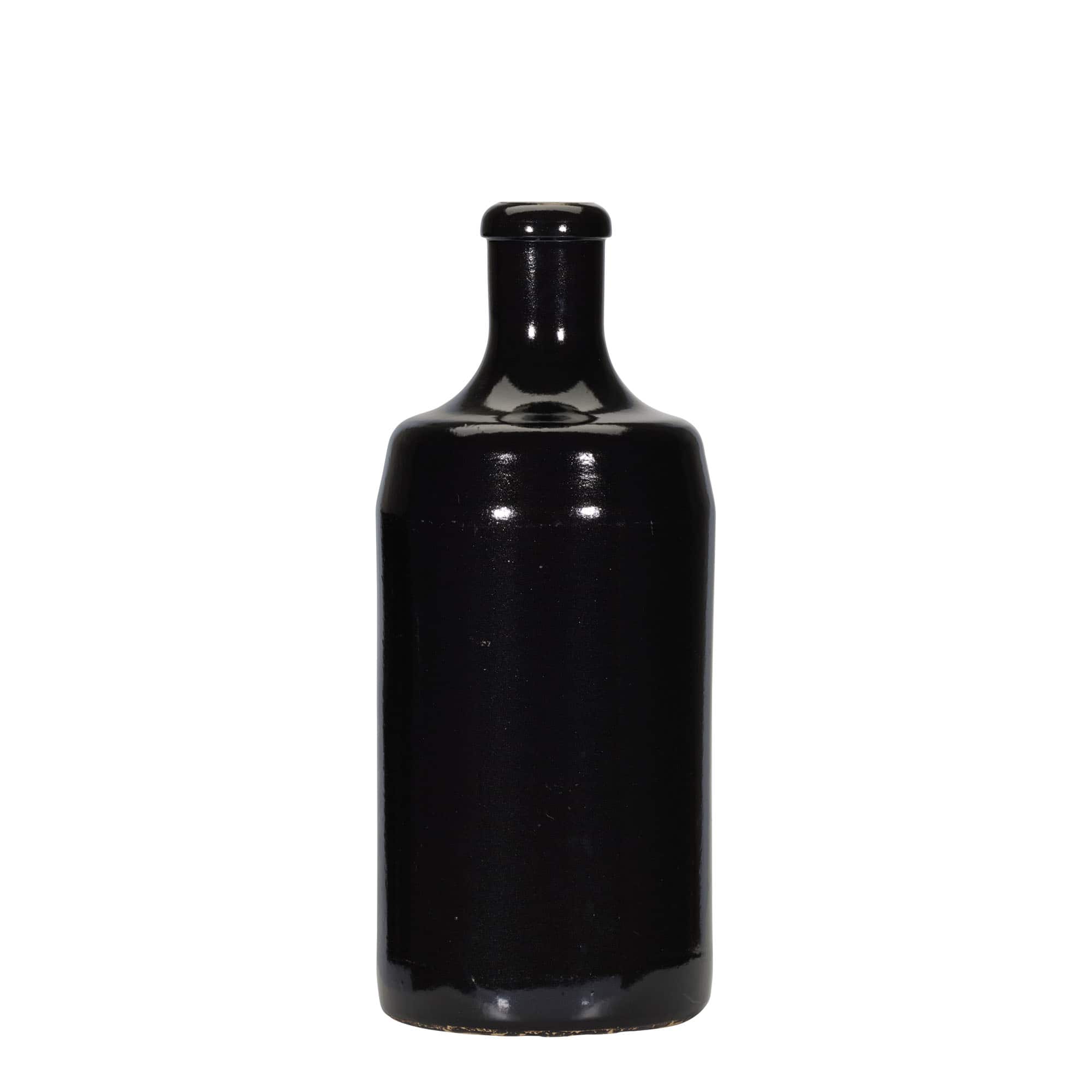 Boccale in terracotta 700 ml 'Calvados, gres, nero, bocca: sughero'