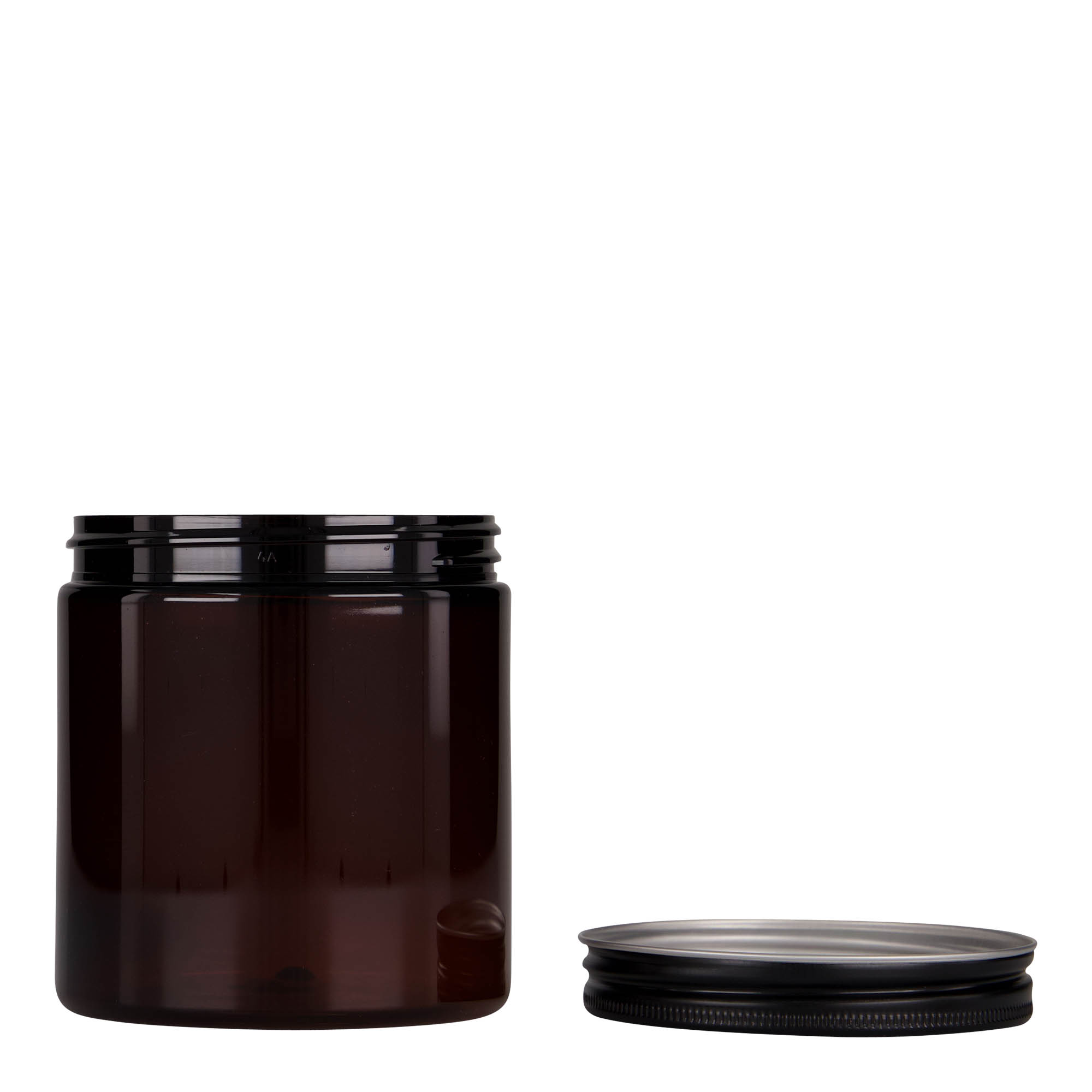 250 ml barattolo PET 'Isabella', marrone, bocca: 70/400