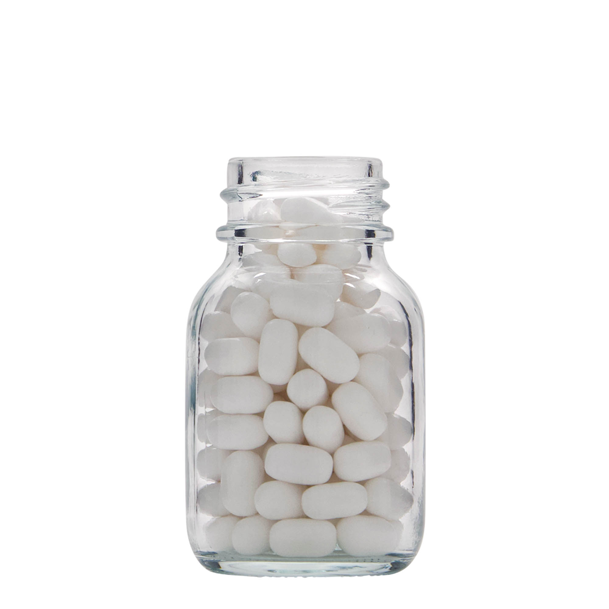 50 ml Vetro a collo largo, bocca: DIN 32 50 ml Vetro a collo largo, bocca: DIN 32