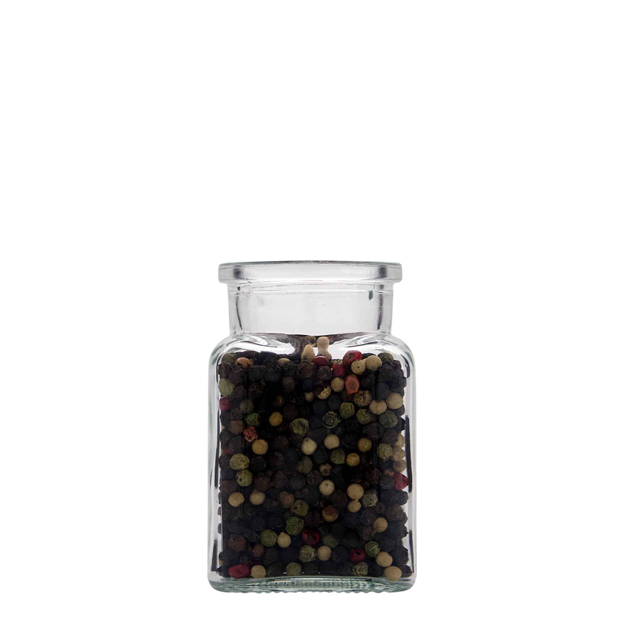 150 ml barattolo con tappo in sughero, quadrato, bocca: sughero