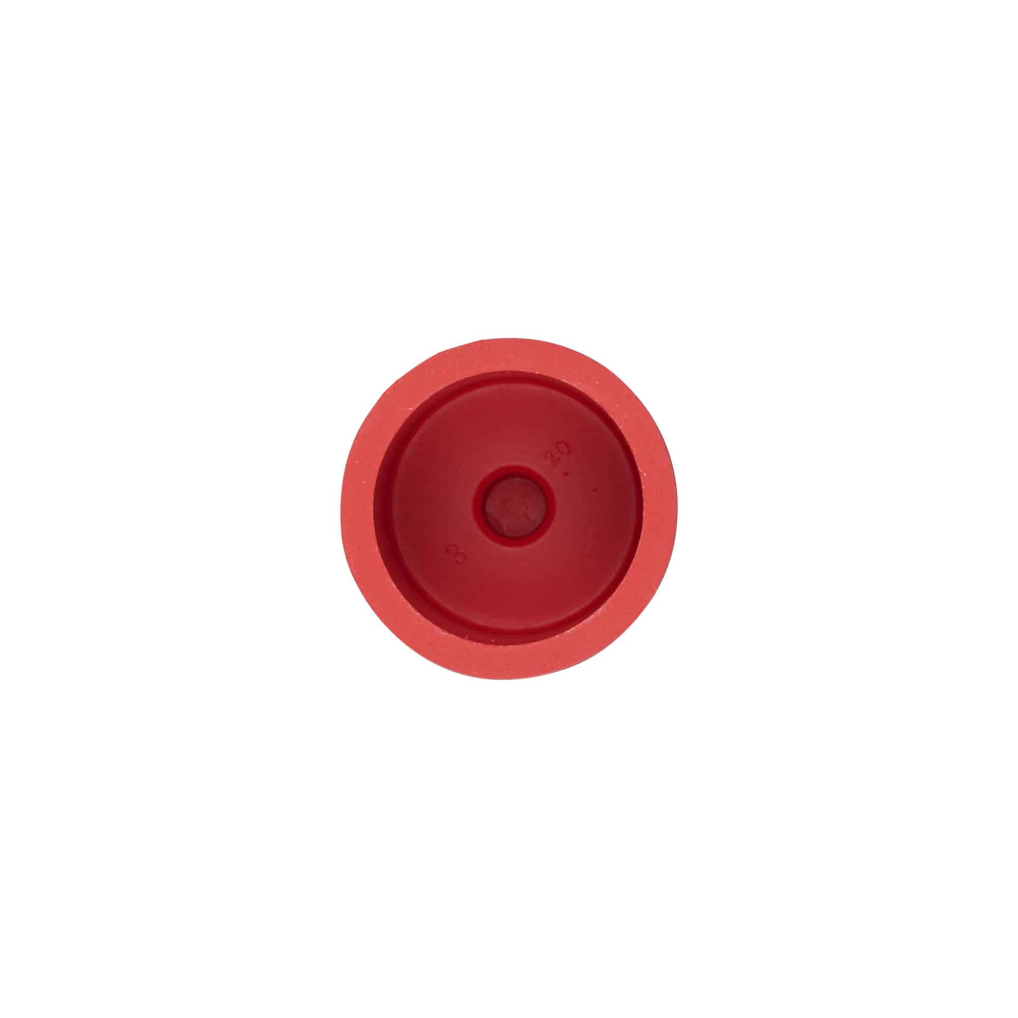 Cappellotto per mosto N. 3, gomma, rosso