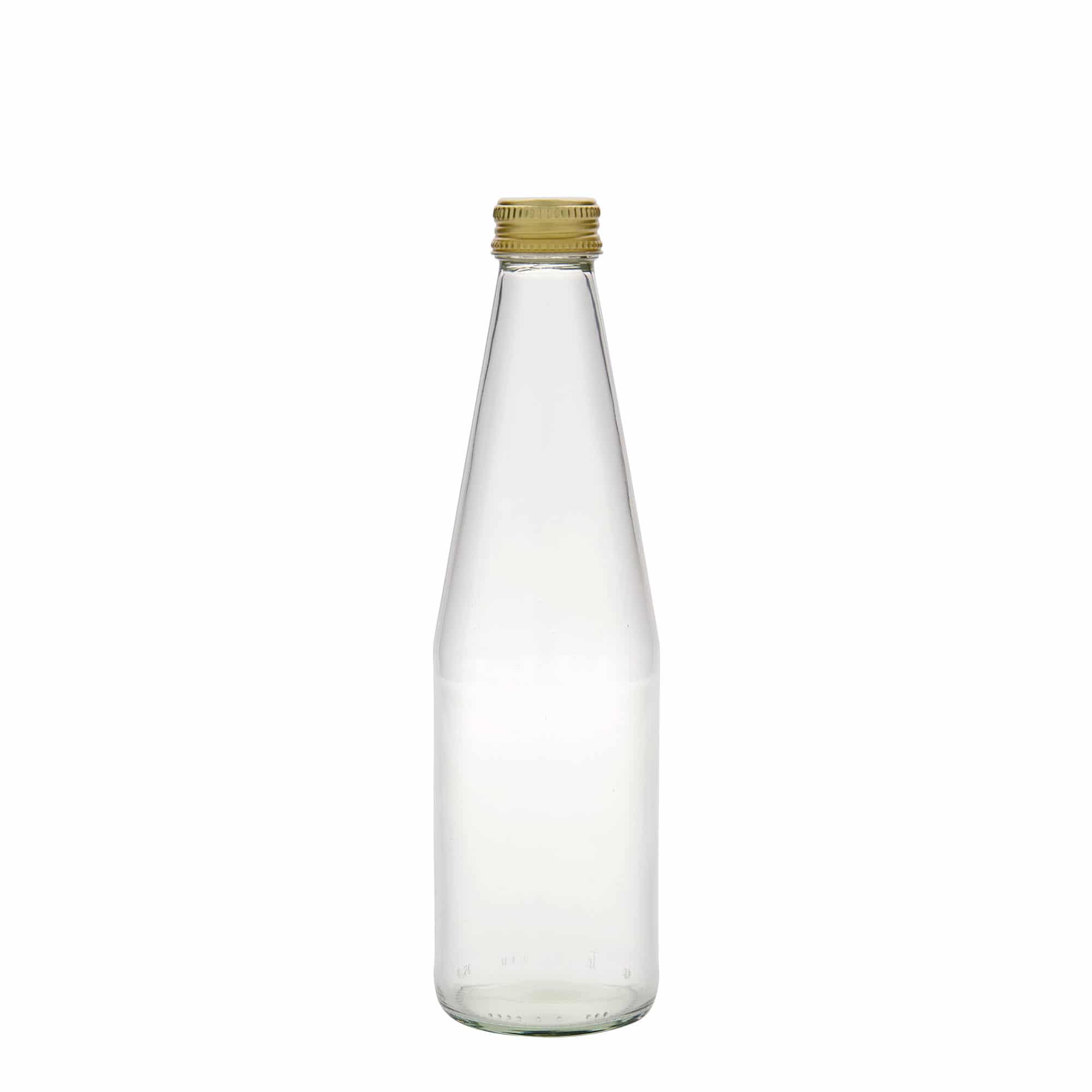 Bottiglia universale da 330 ml a forma di carota, vetro, bocca: PP 28