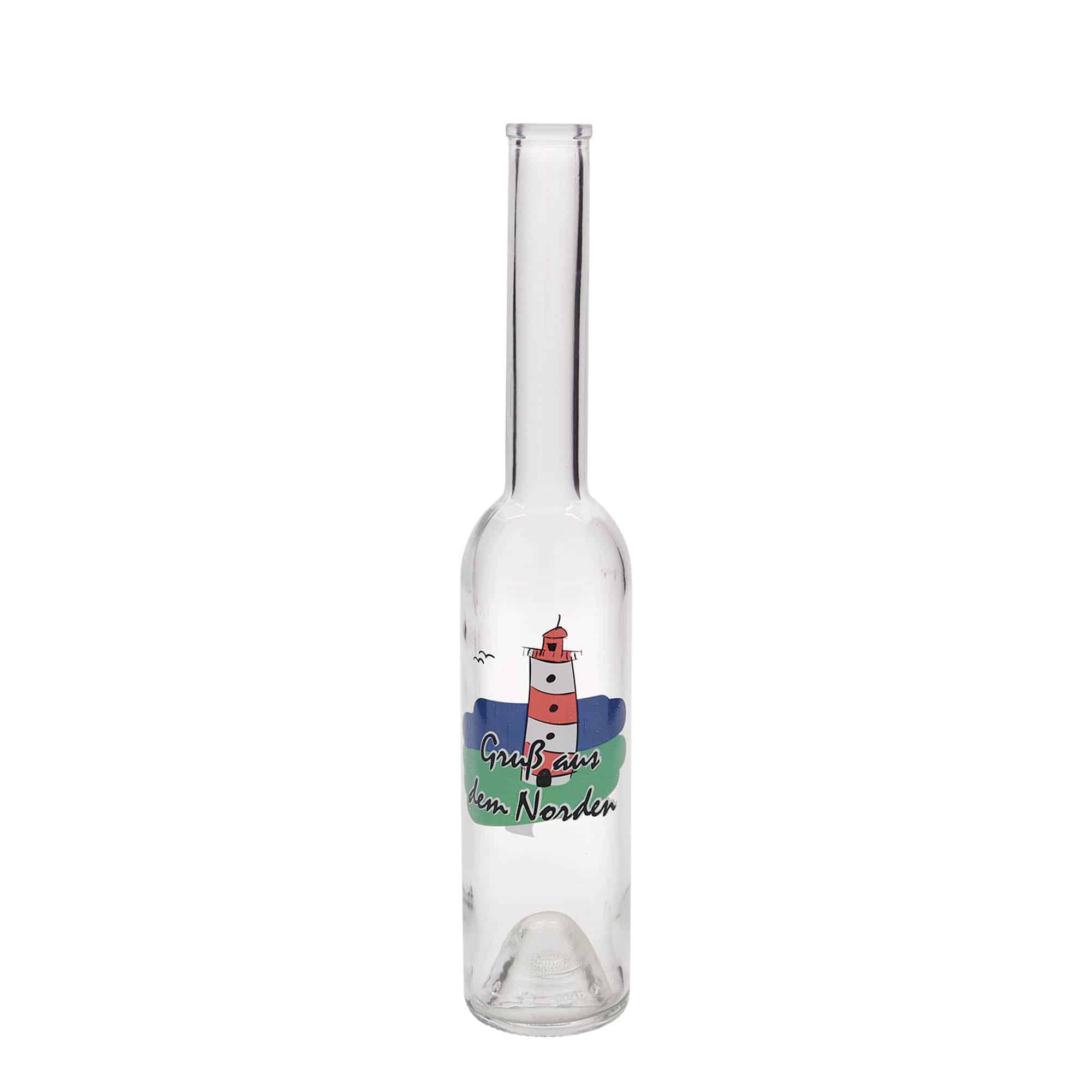 350 ml Bottiglia di vetro 'Opera', motivo: Nord, imboccatura: fascetta 350 ml Bottiglia di vetro 'Opera', motivo: Nord, imboccatura: fascetta