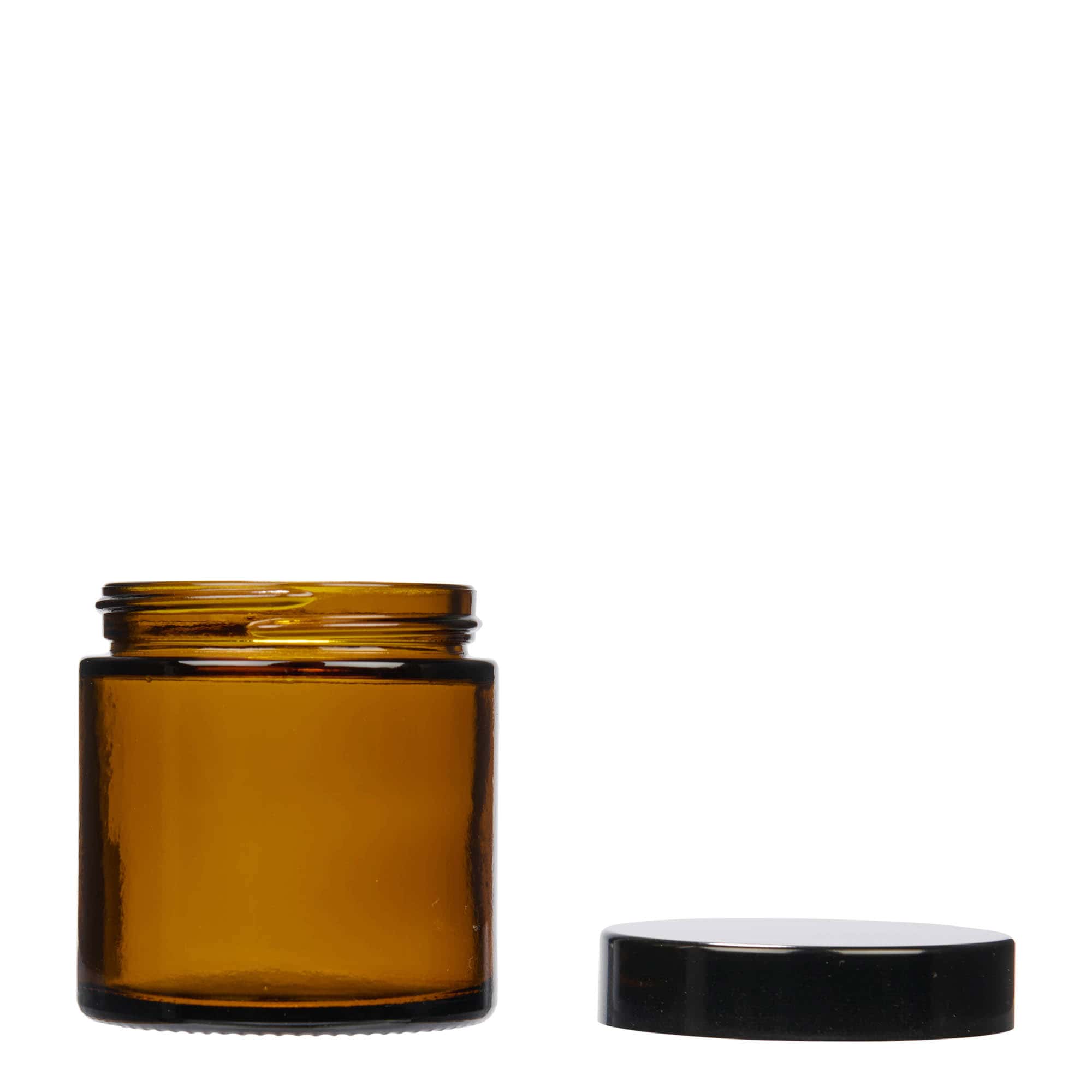 120 ml barattolo 'Brown Line', vetro, marrone, apertura: chiusura a vite