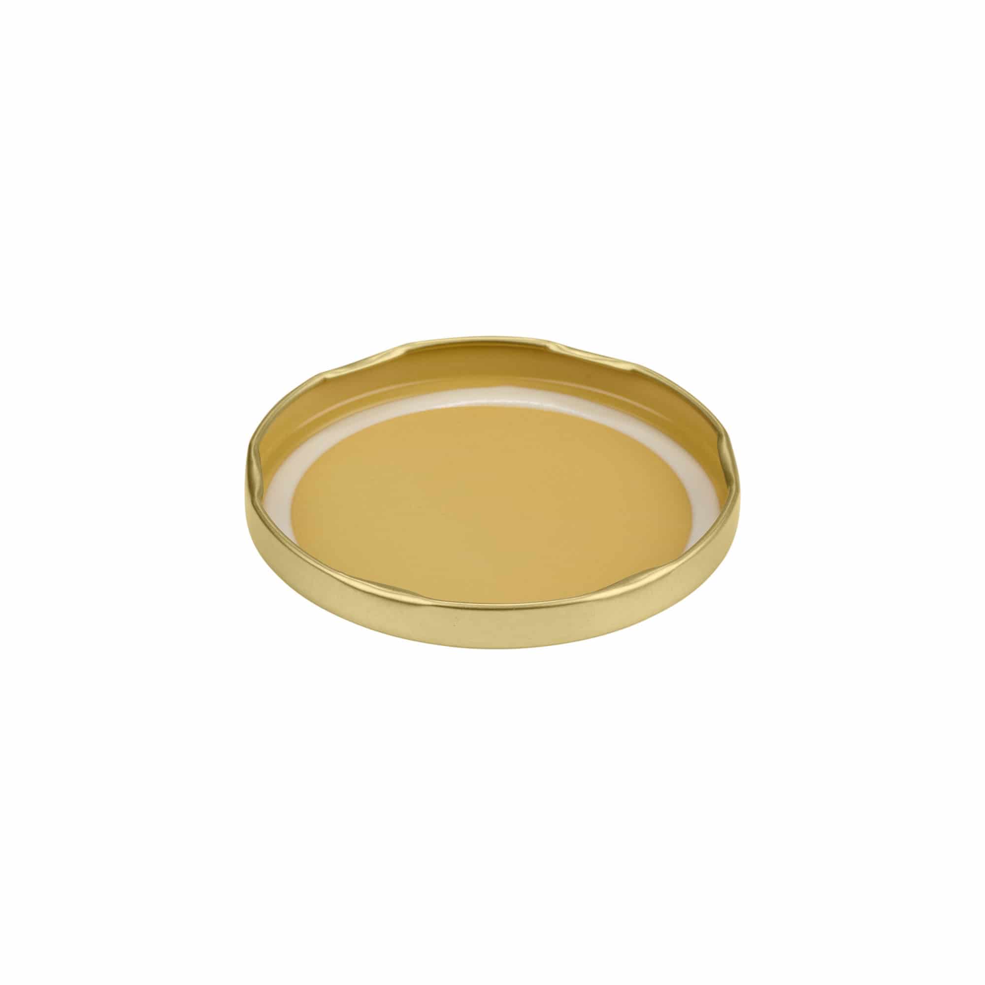 Tappo Twist-Off, lamina bianca, oro, per bocca: TO 82