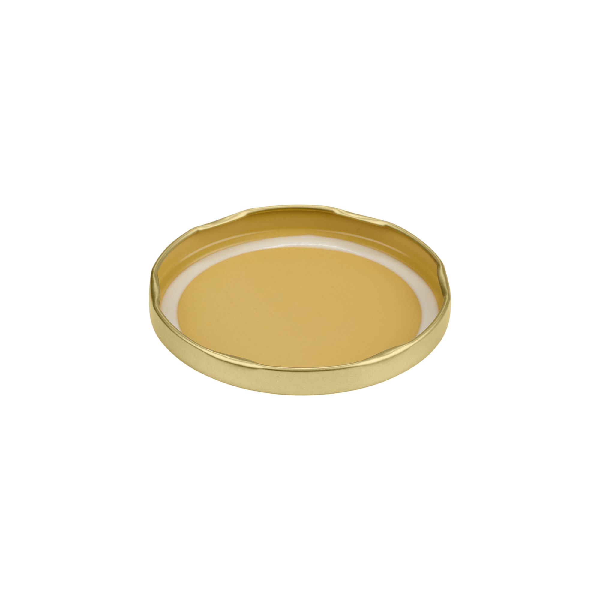 Tappo Twist-Off, lamina bianca, oro, per bocca: TO 82 Tappo Twist-Off, lamina bianca, oro, per bocca: TO 82