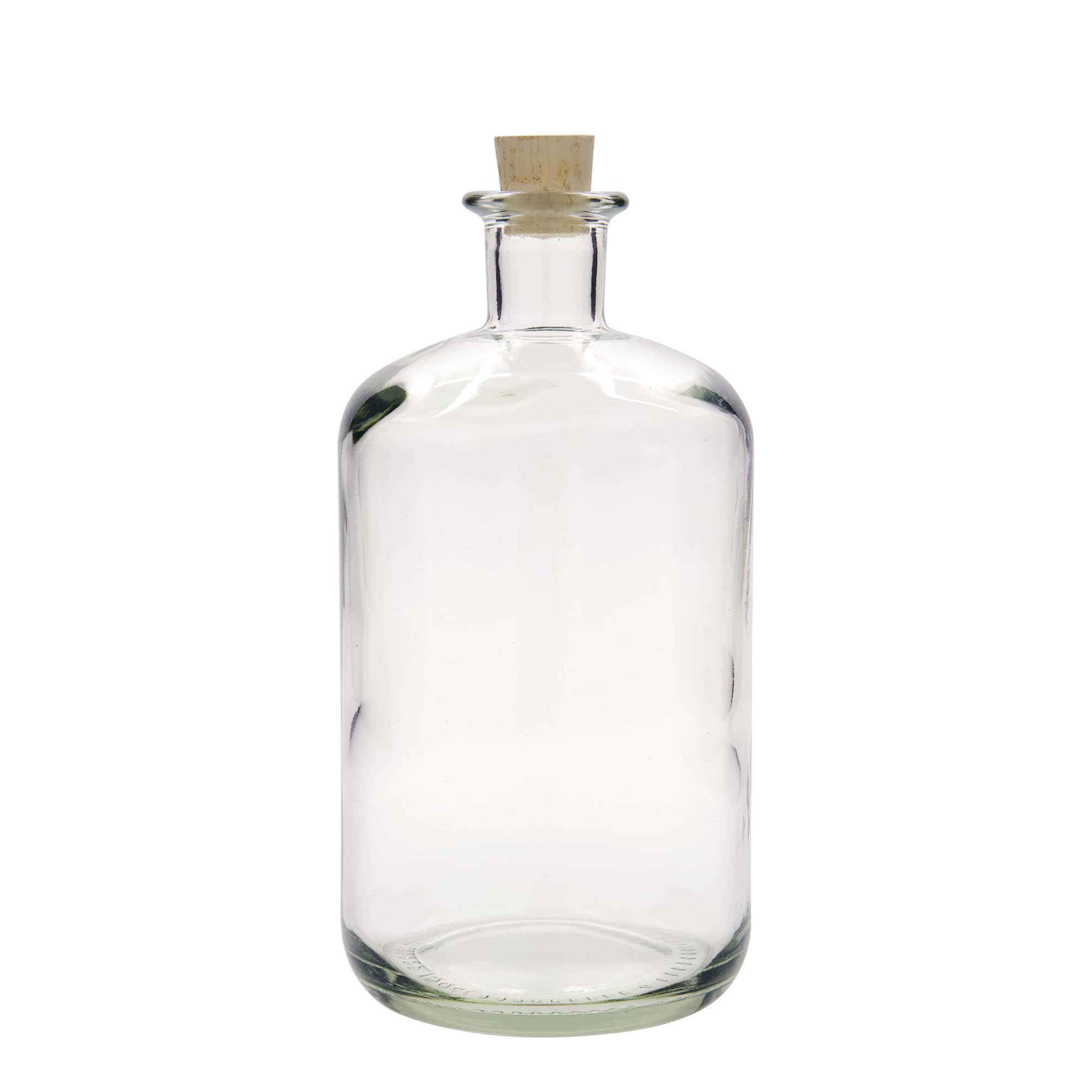 1.500 ml Bottiglia da farmacia, vetro, imboccatura: fascetta
