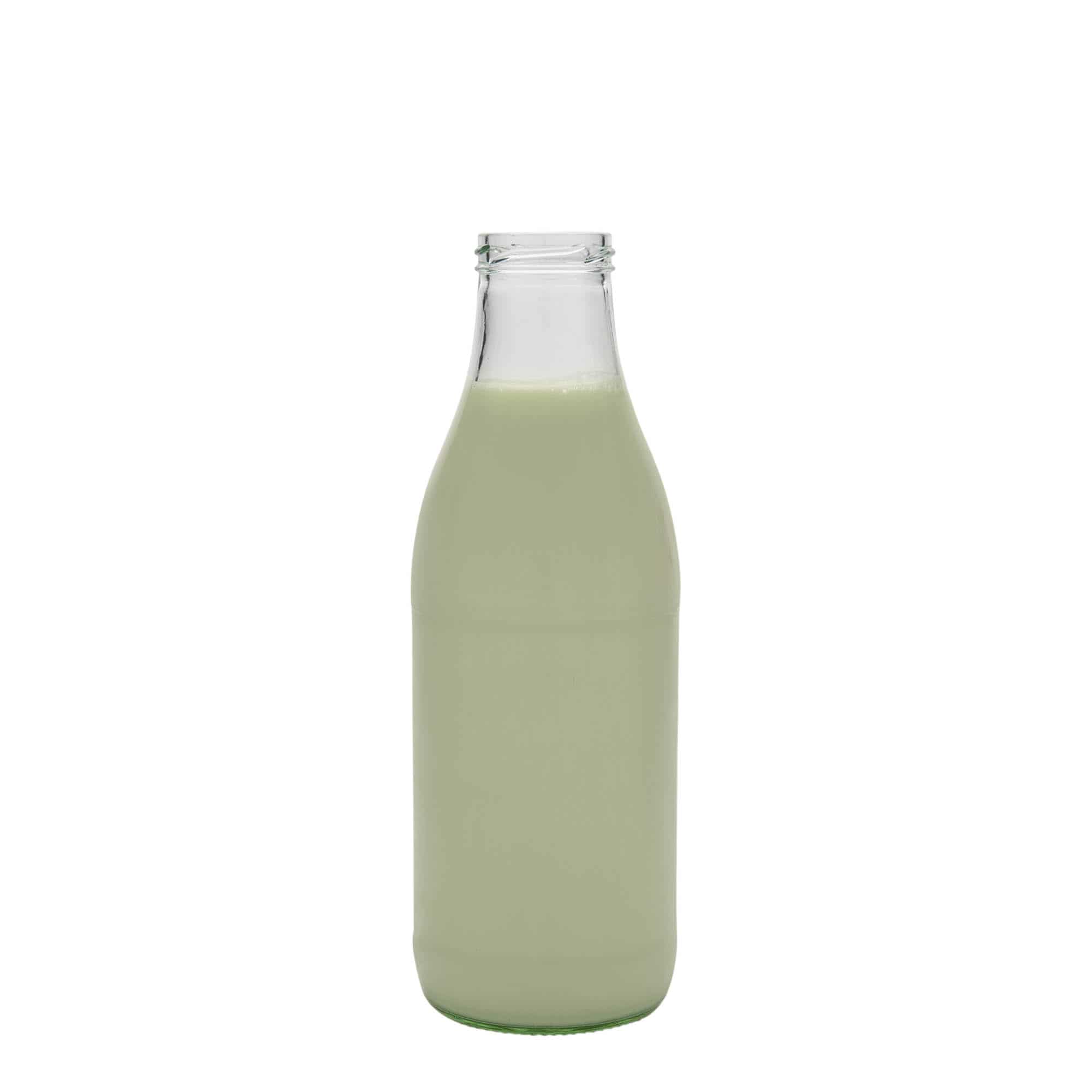 1.000 ml Bottiglia a collo largo 'Lorenzo', vetro, imboccatura: Twist-Off (TO 48)
