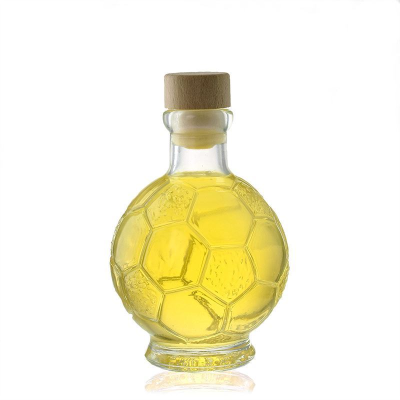 Bottiglia di vetro da 200 ml 'Calcio', bocca: sughero Bottiglia di vetro da 200 ml 'Calcio', bocca: sughero