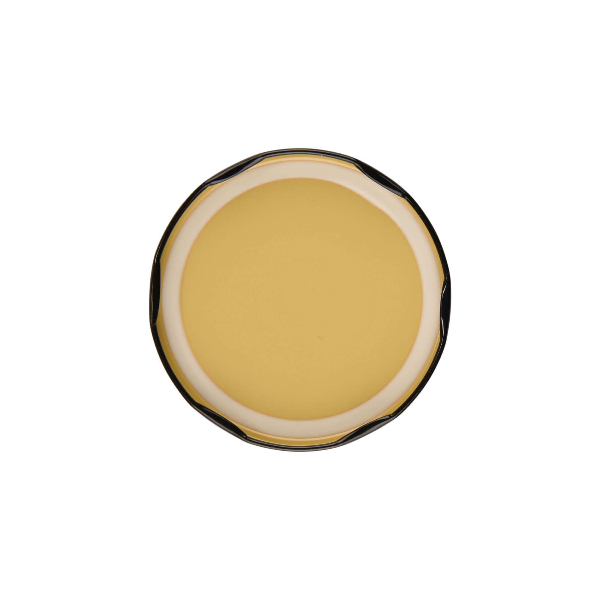 Tappo Twist-Off, lamiera bianca, nero, per bocca: TO 82 Tappo Twist-Off, lamiera bianca, nero, per bocca: TO 82