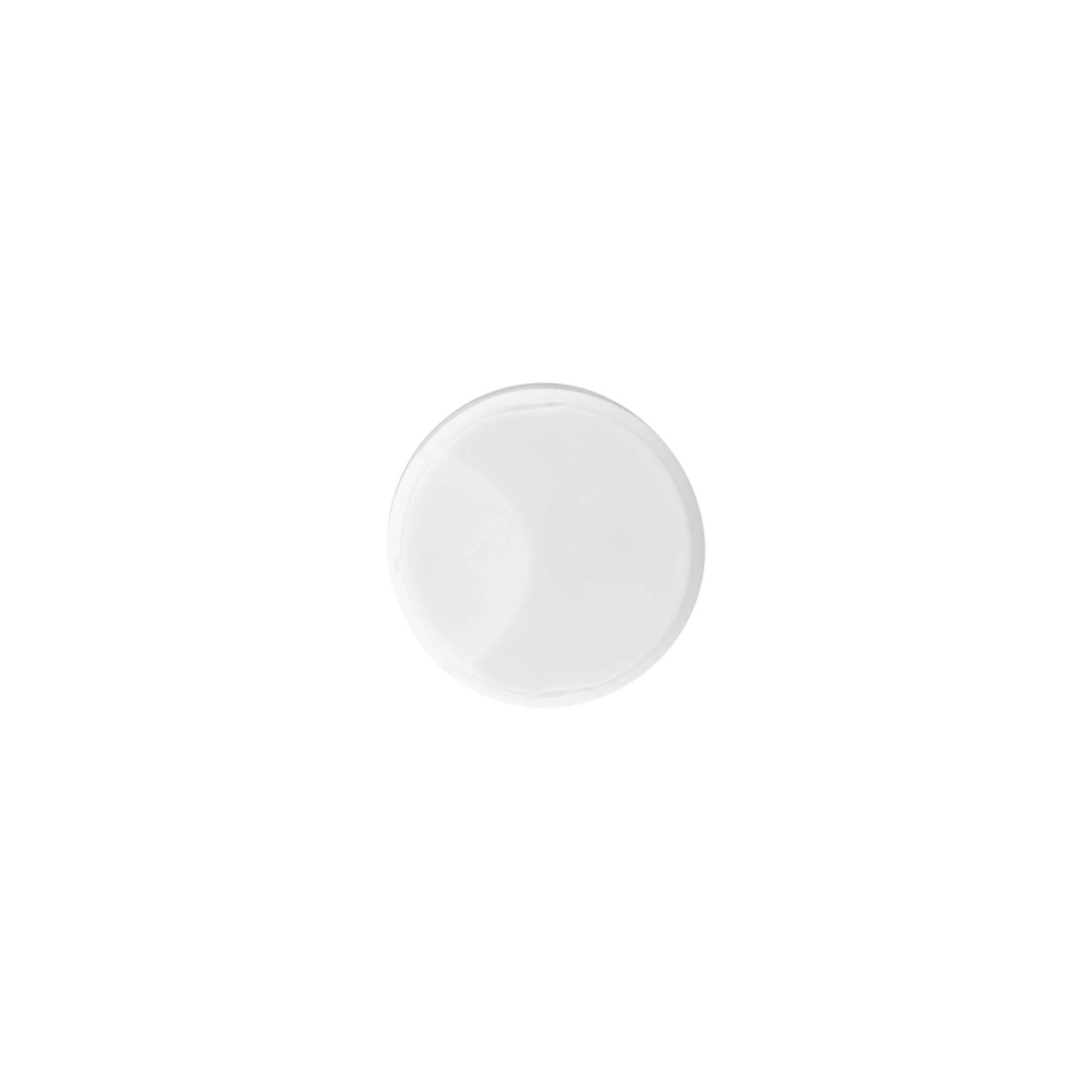 Tappo a vite Disc Top, plastica PP, bianco, per bocca: 24/410