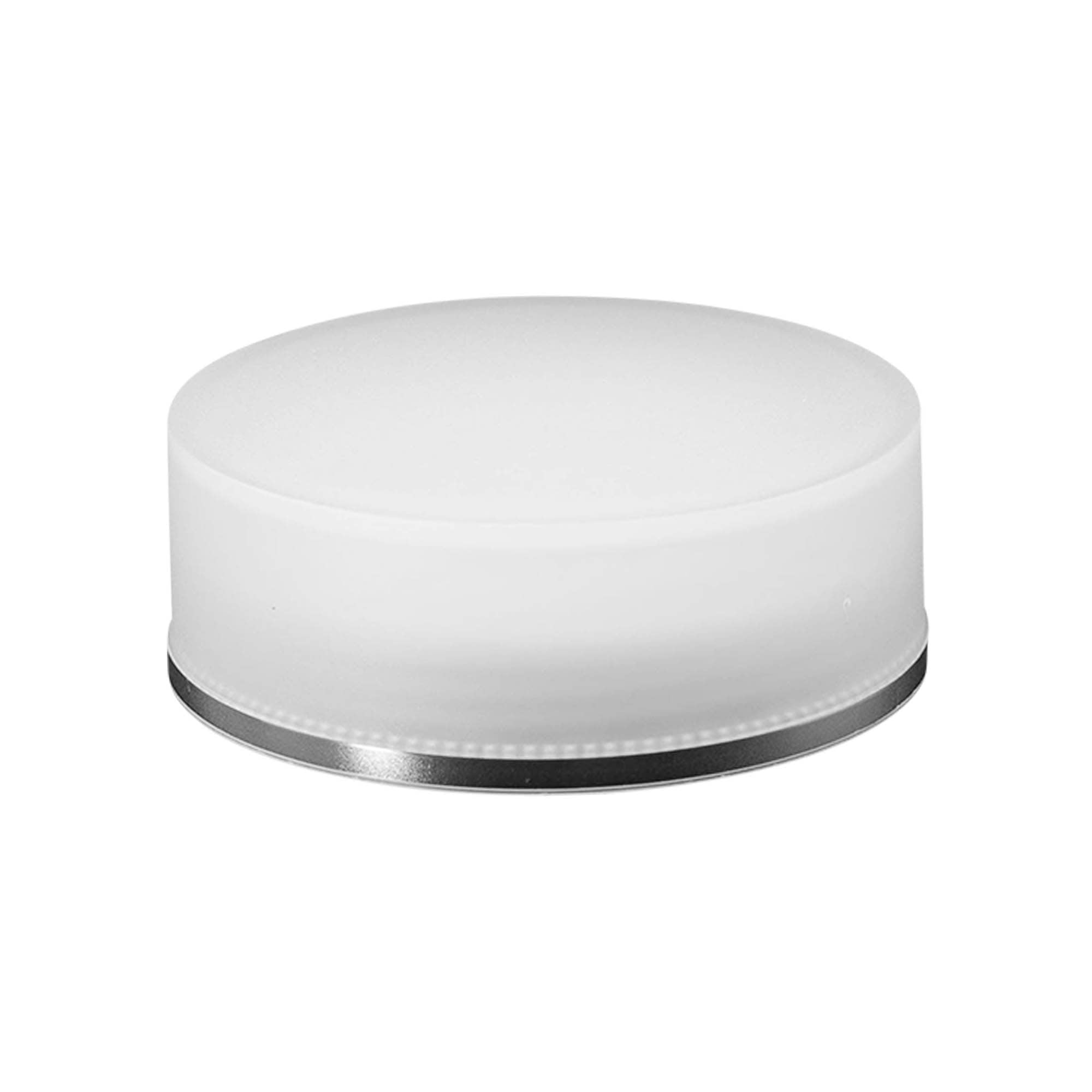 Tappo a vite 'Clear/Platin Edition', plastica PP, bianco, per bocca: 53/2P