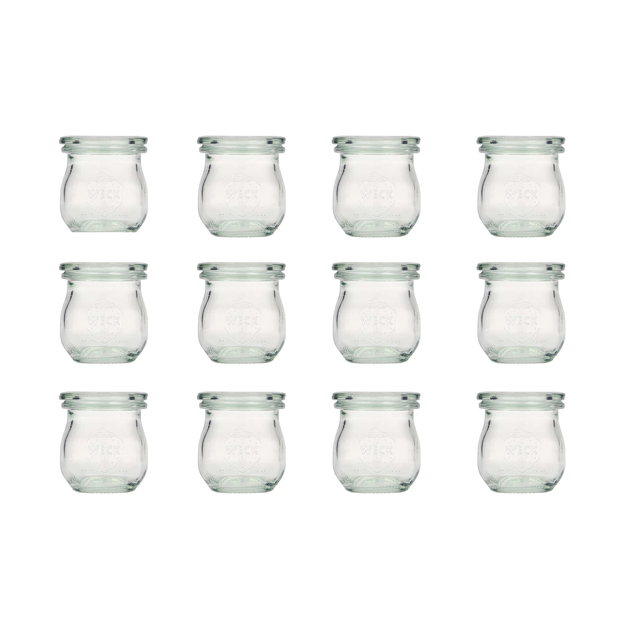 12x 75 ml vaso WECK a tulipano con coperchio in vetro RR 40
