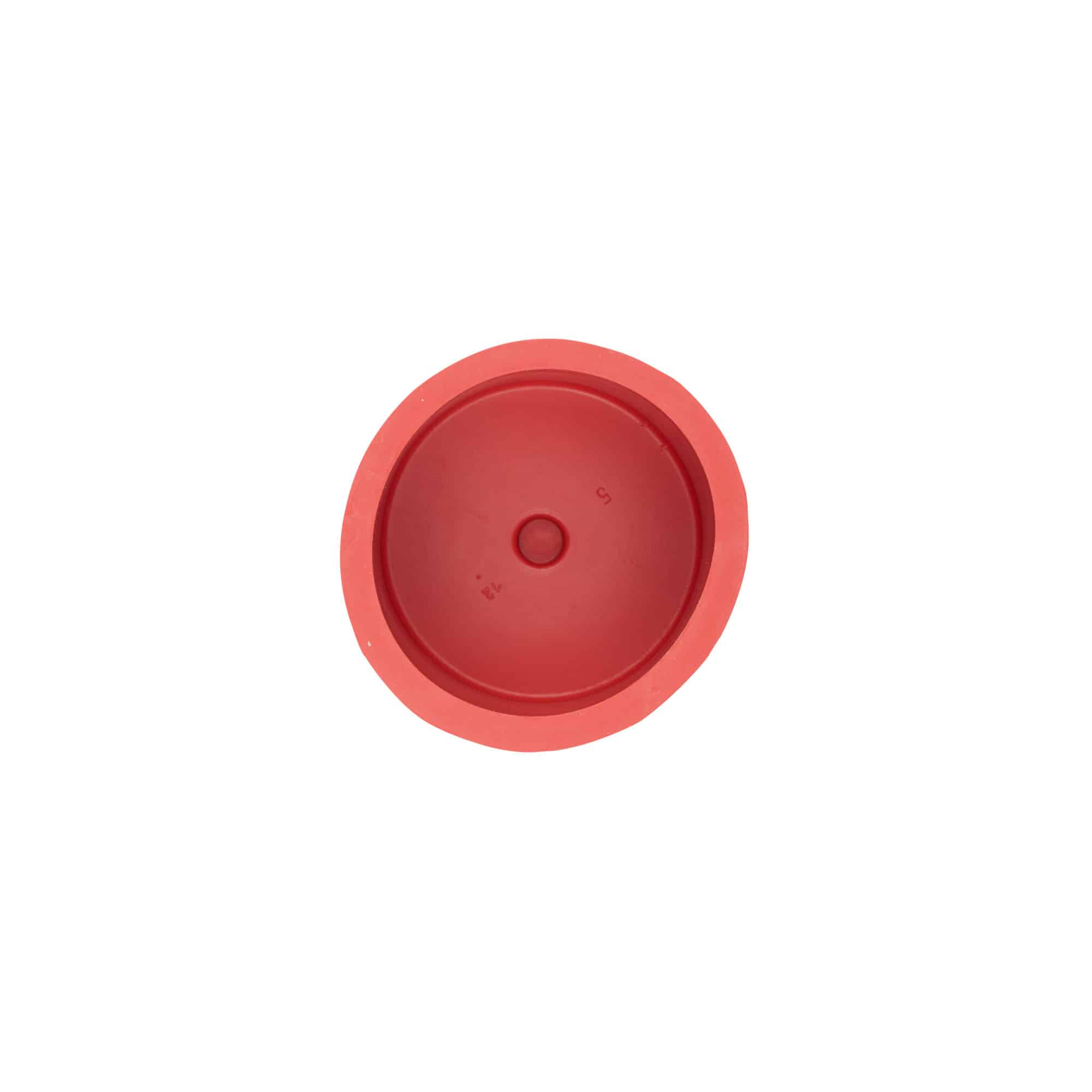 Cappellotto per mosto N. 5, gomma, rosso