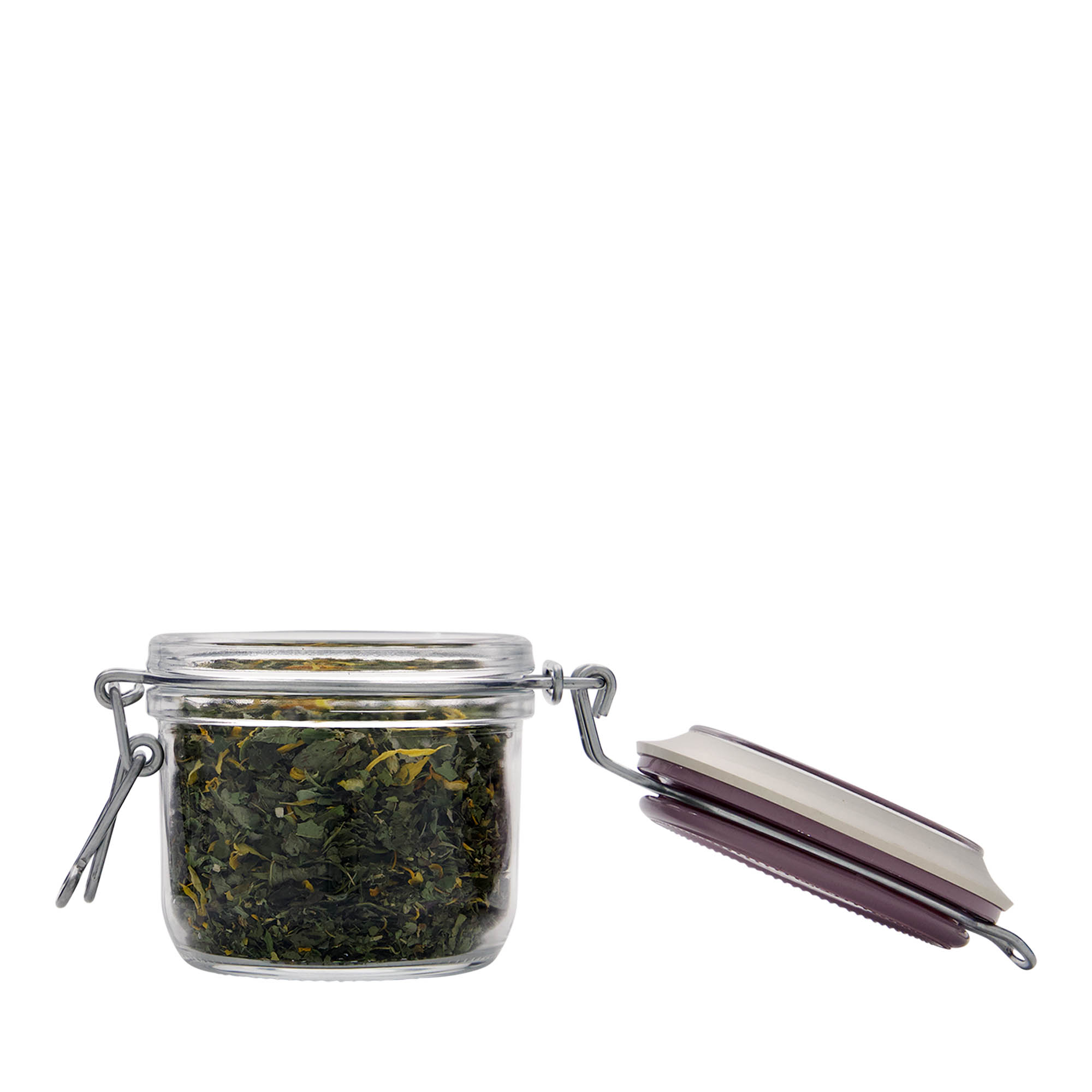 Barattolo con chiusura a leva da 200 ml 'Fido', viola, apertura: chiusura a leva Barattolo con chiusura a leva da 200 ml 'Fido', viola, apertura: chiusura a leva