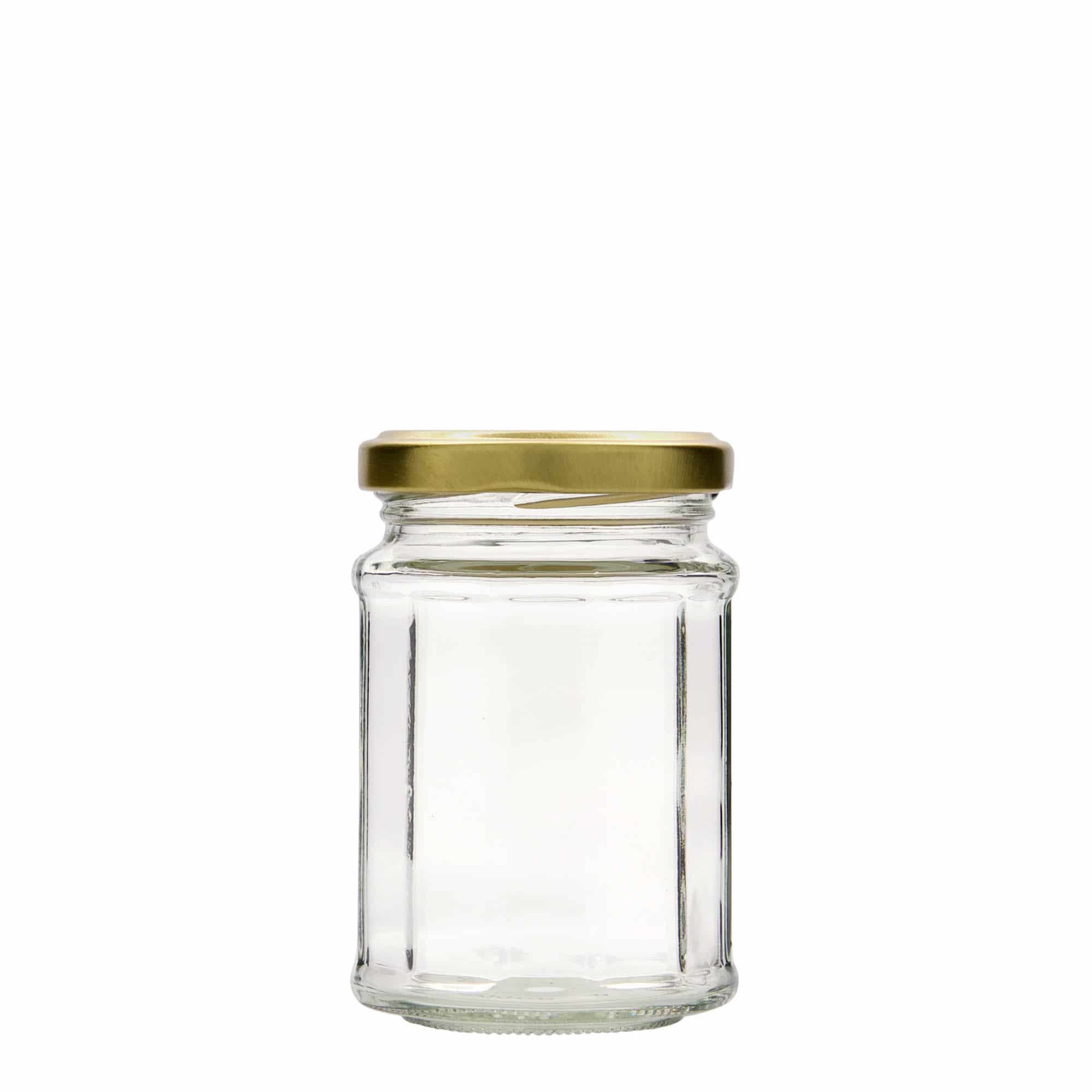 192 ml Vasetto poligonale, vetro, imboccatura: Twist-Off (TO 58)