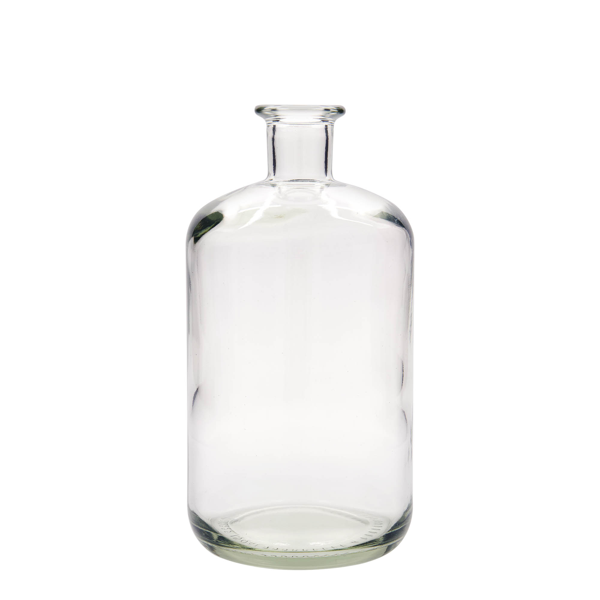 Bottiglia di vetro da 1.500 ml da farmacista, bocca: tappo di sughero Bottiglia di vetro da 1.500 ml da farmacista, bocca: tappo di sughero