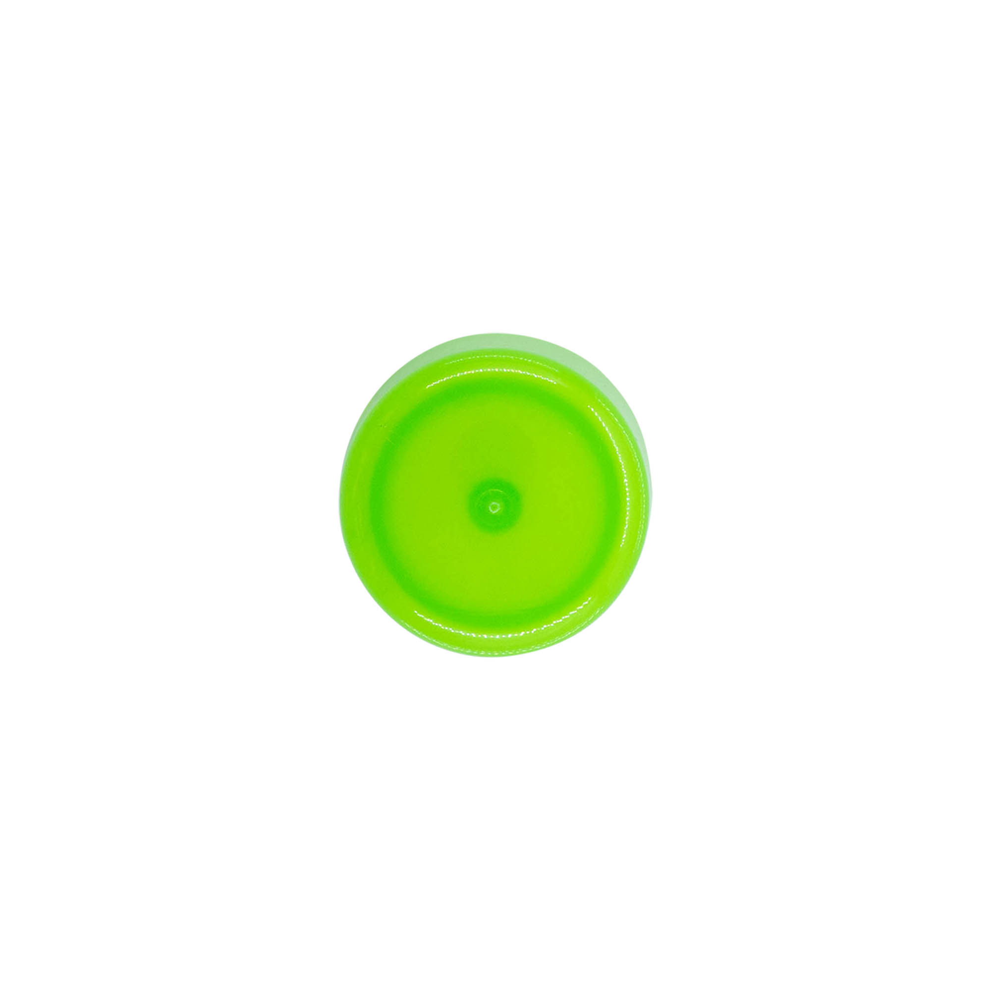 Tappo a vite con inserto a siringa, plastica PP, verde, per bocca: 24/410