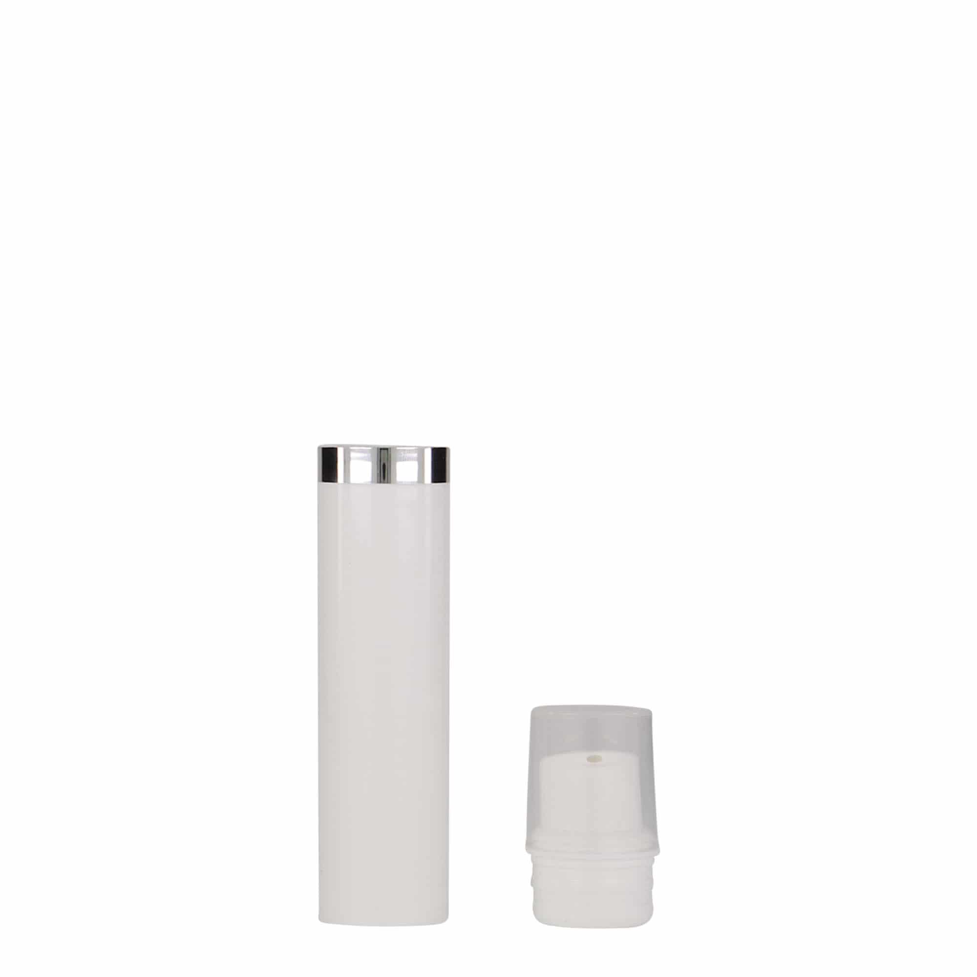 Dispenser airless 15 ml 'Nano', plastica PP, bianco