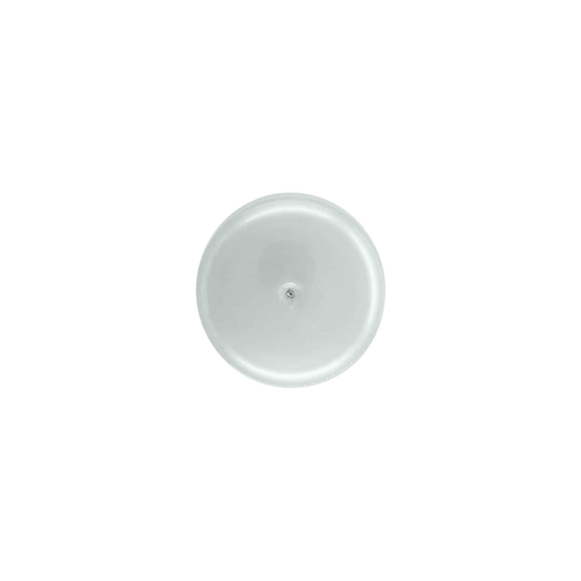Tappo a vite con inserto riduttore dell'orifizio, plastica PP, argento, per imboccatura: 24/410