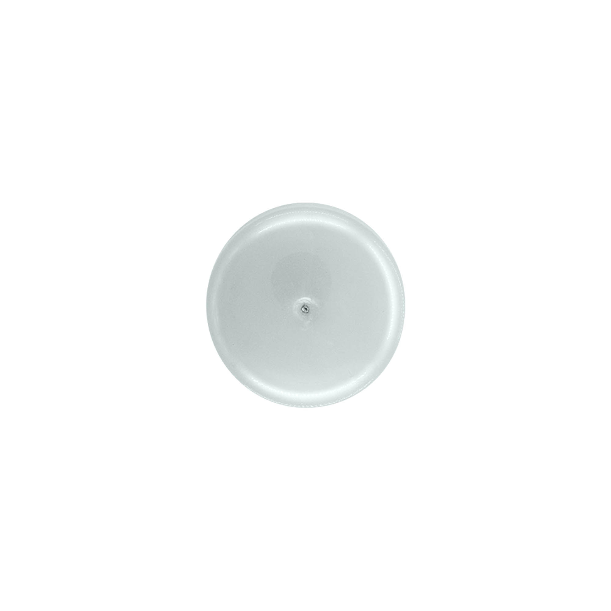 Tappo a vite con inserto per siringa, plastica PP, argento, per bocca: 24/410 Tappo a vite con inserto per siringa, plastica PP, argento, per bocca: 24/410