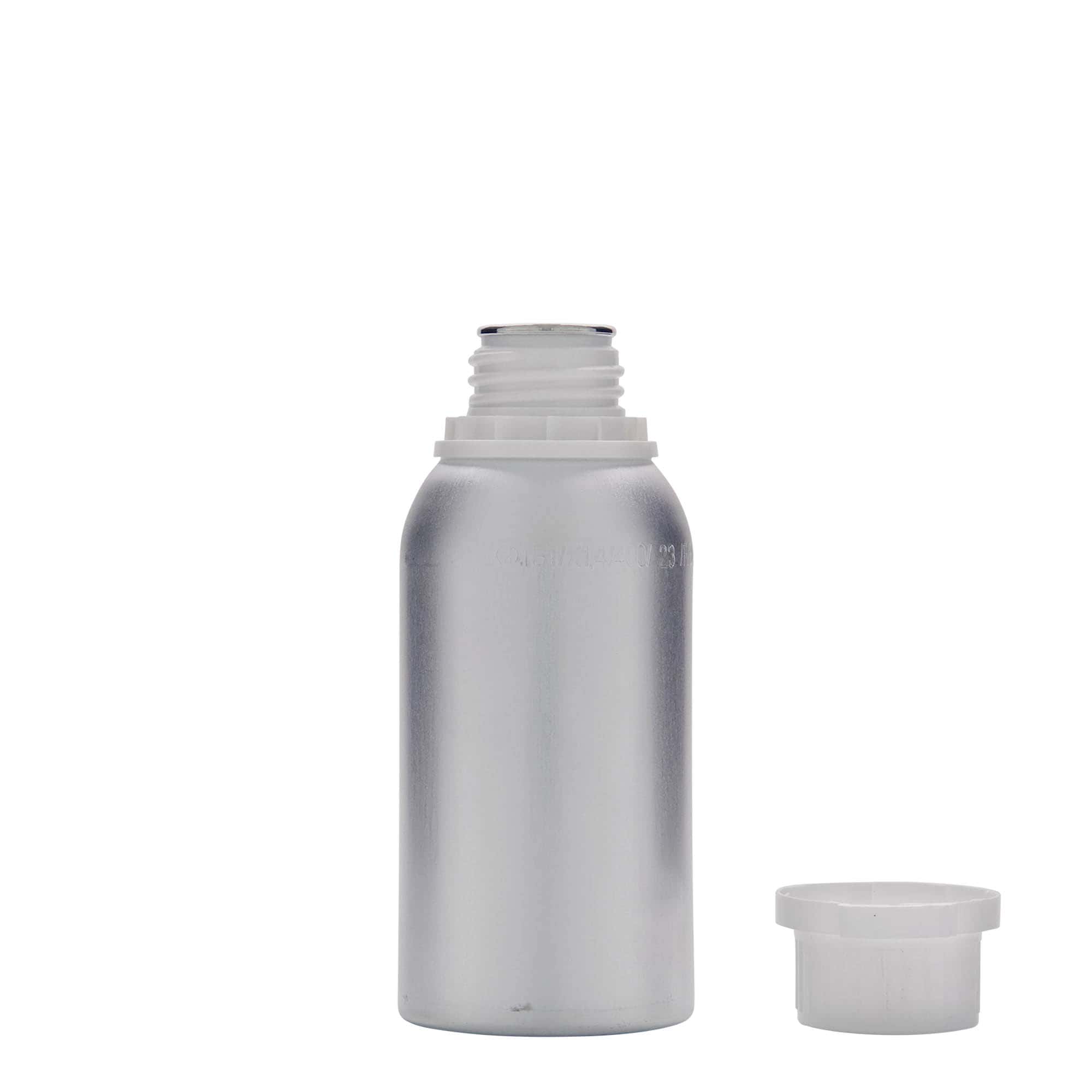 Bottiglia in alluminio da 275 ml, metallo, argento, bocca: DIN 32