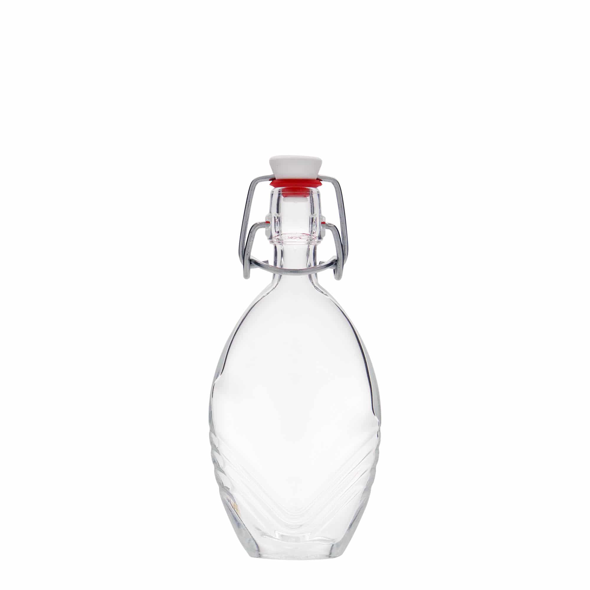 Bottiglia di vetro da 40 ml 'Florence', ovale, bocca: chiusura a gancio Bottiglia di vetro da 40 ml 'Florence', ovale, bocca: chiusura a gancio