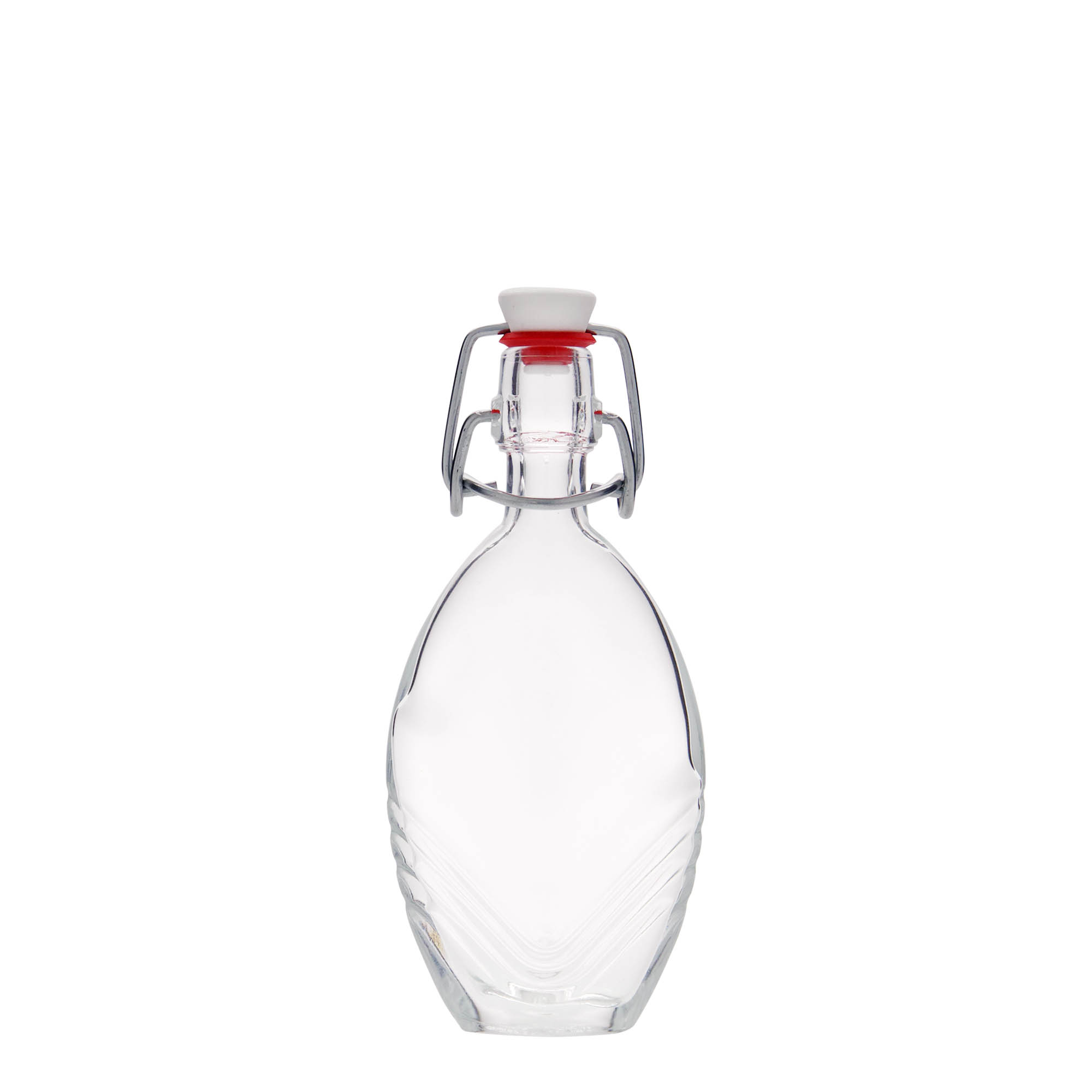 Bottiglia di vetro da 40 ml 'Florence', ovale, bocca: chiusura a gancio Bottiglia di vetro da 40 ml 'Florence', ovale, bocca: chiusura a gancio