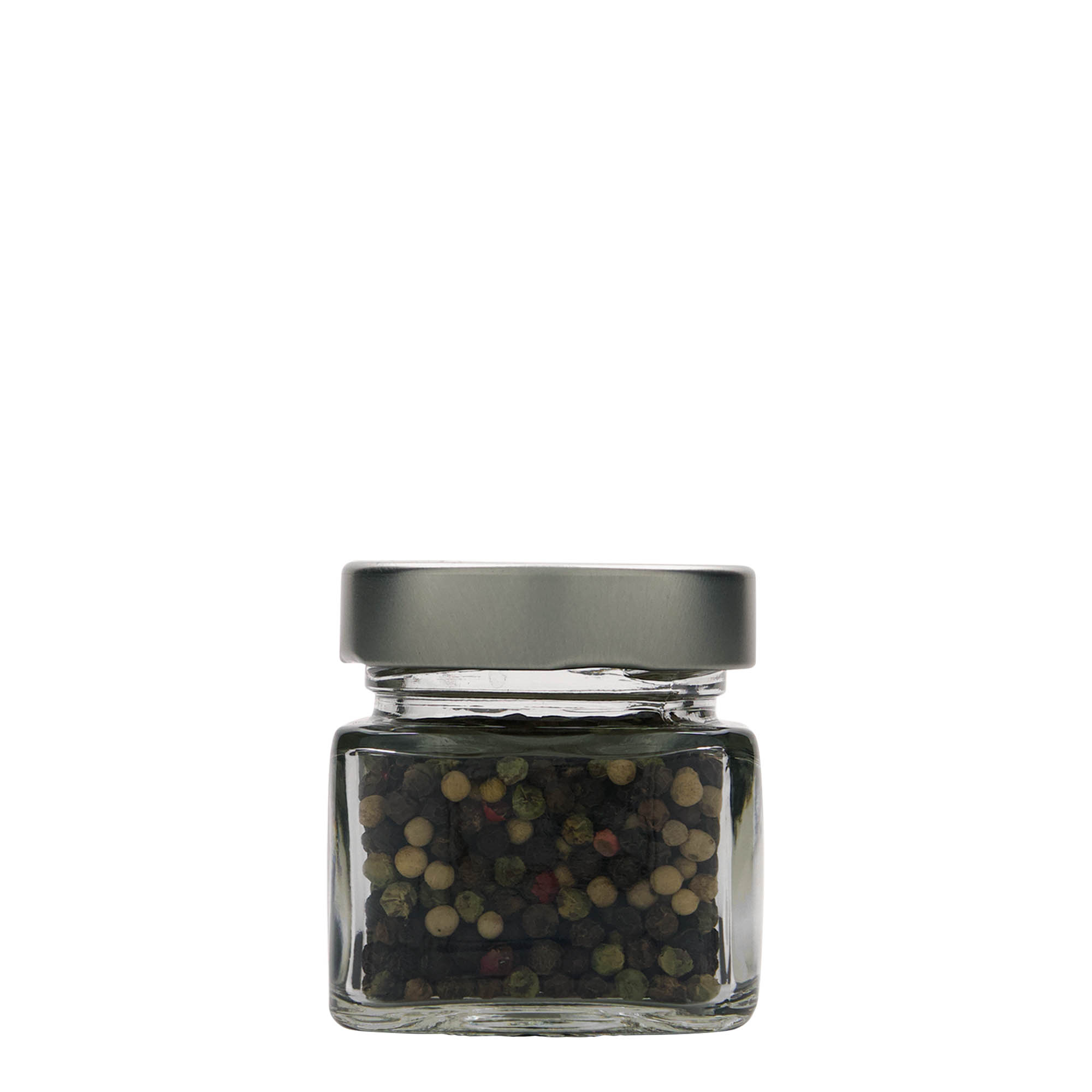 106 ml barattolo quadrato 'Ikarus', bocca: Deep-Twist-Off (DTO 58)